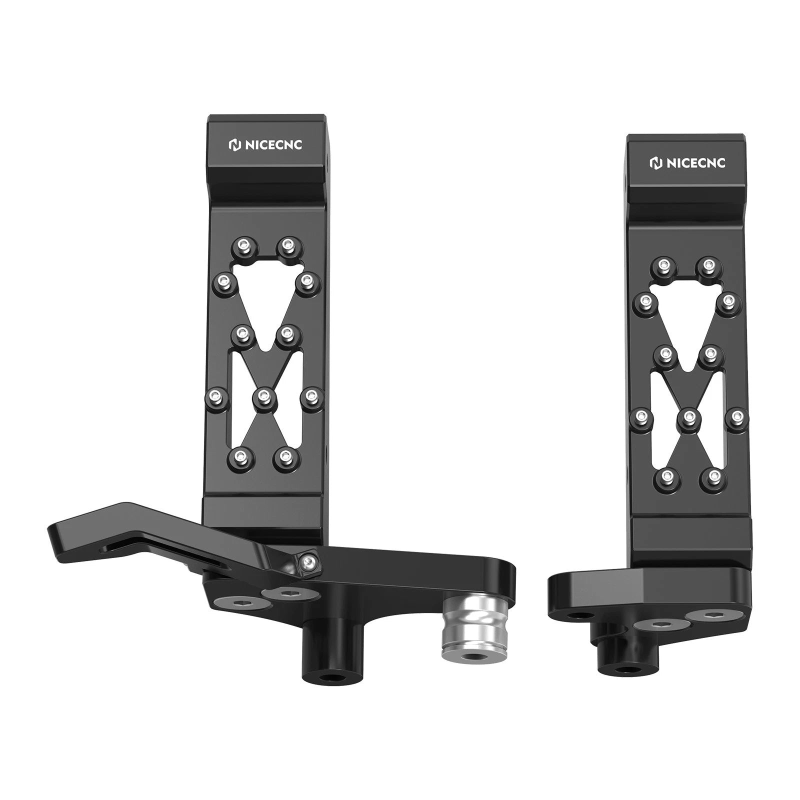 ATV Foot Pegs Footrest Pedals Assembly Kit For Yamaha Raptor 700 700R 2006-2023