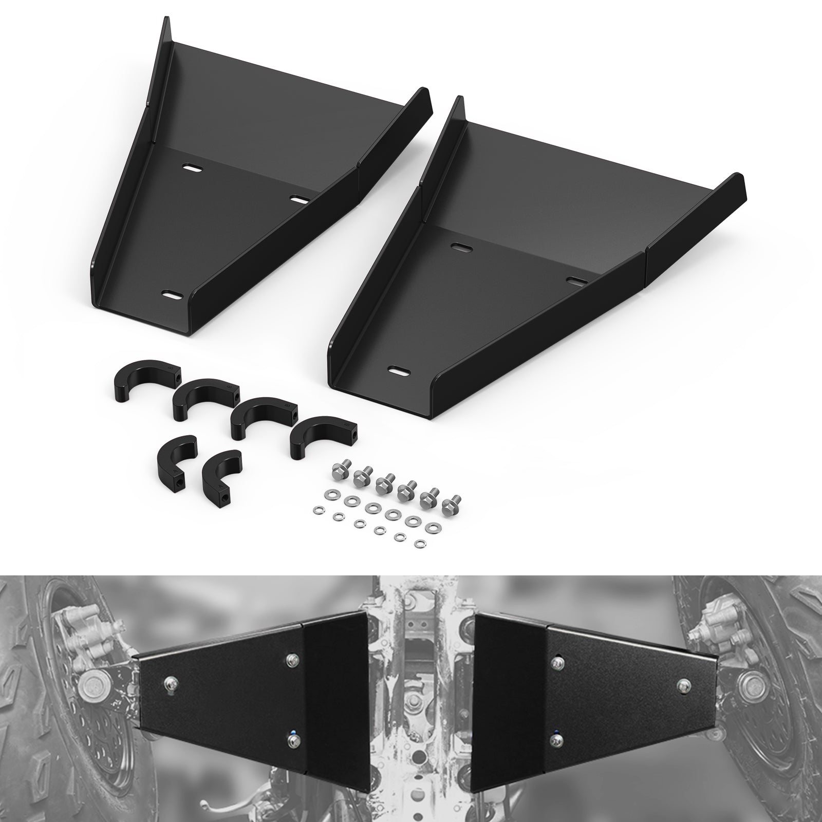 ATV Front A-Arm Guards Skid Plate Covers For Yamaha Raptor 700 700R 2006-2026