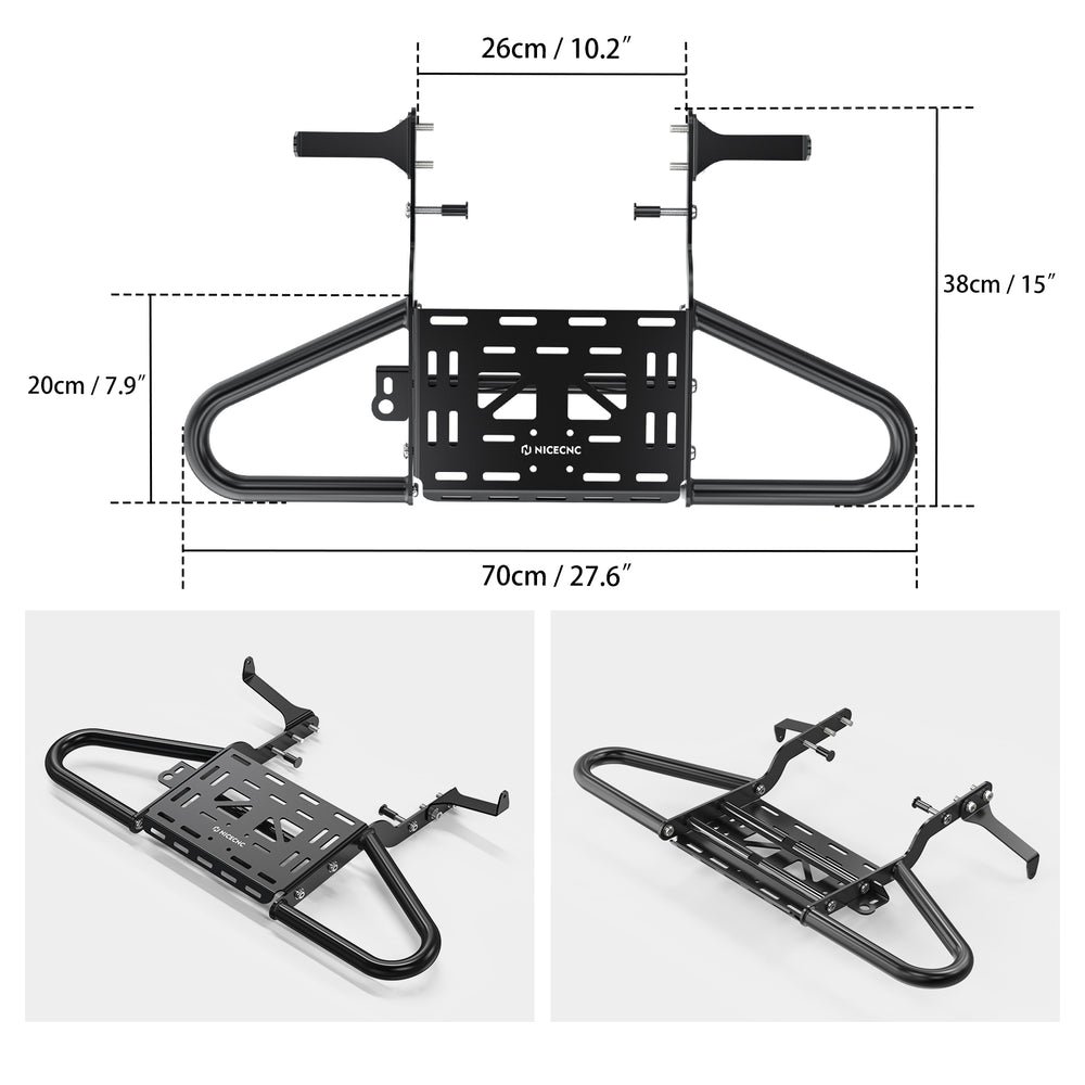 Yamaha Raptor 700 700R ATV Rear Grab Bar Luggage Rack 2006-2026