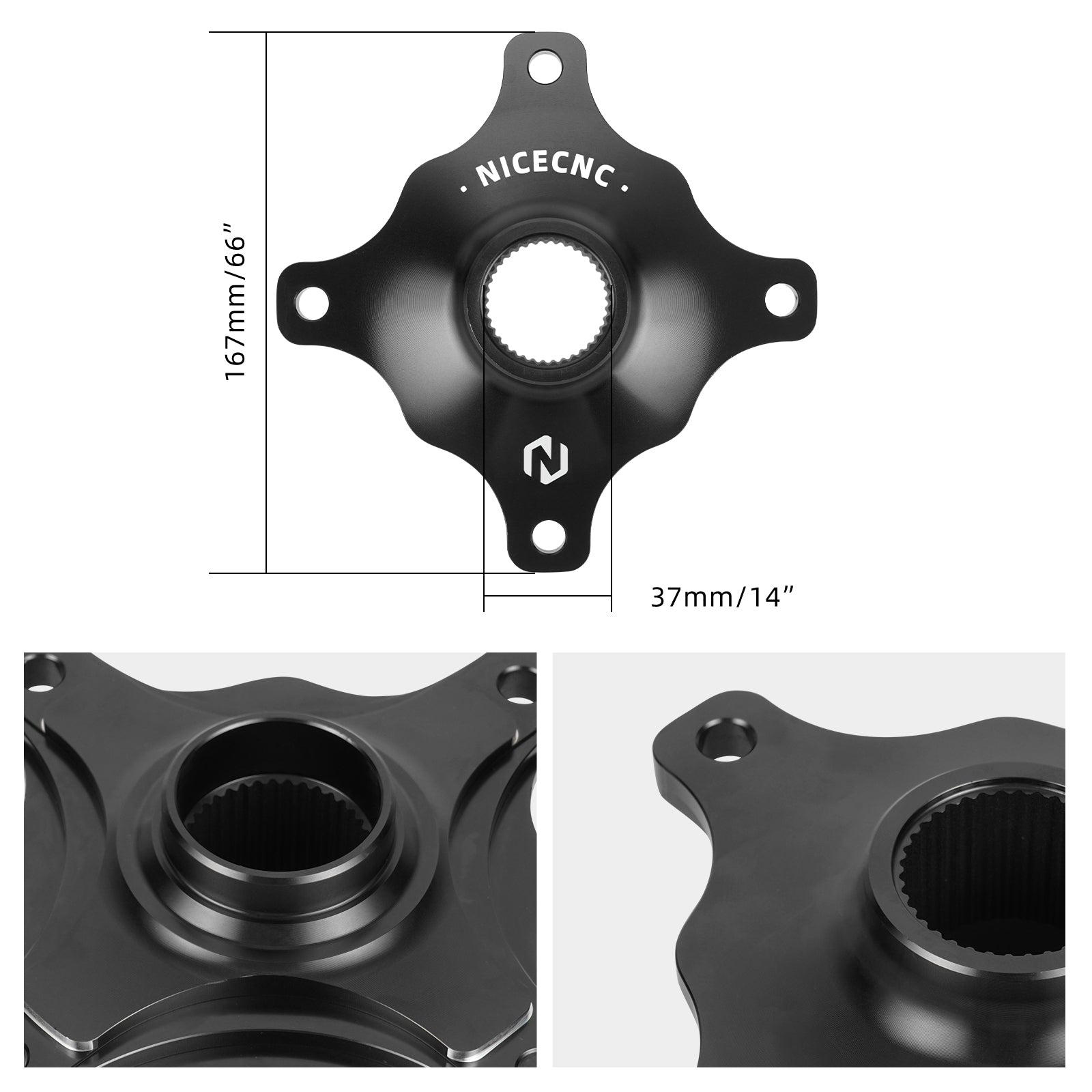Rear Wheel Axle Collar Sprocket Hub For Yamaha Raptor 700 06-24 / 700R 13-24