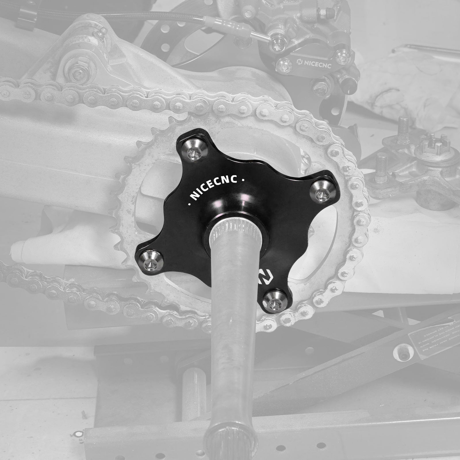 Rear Wheel Axle Collar Sprocket Hub For Yamaha Raptor 700 06-24 / 700R 13-24