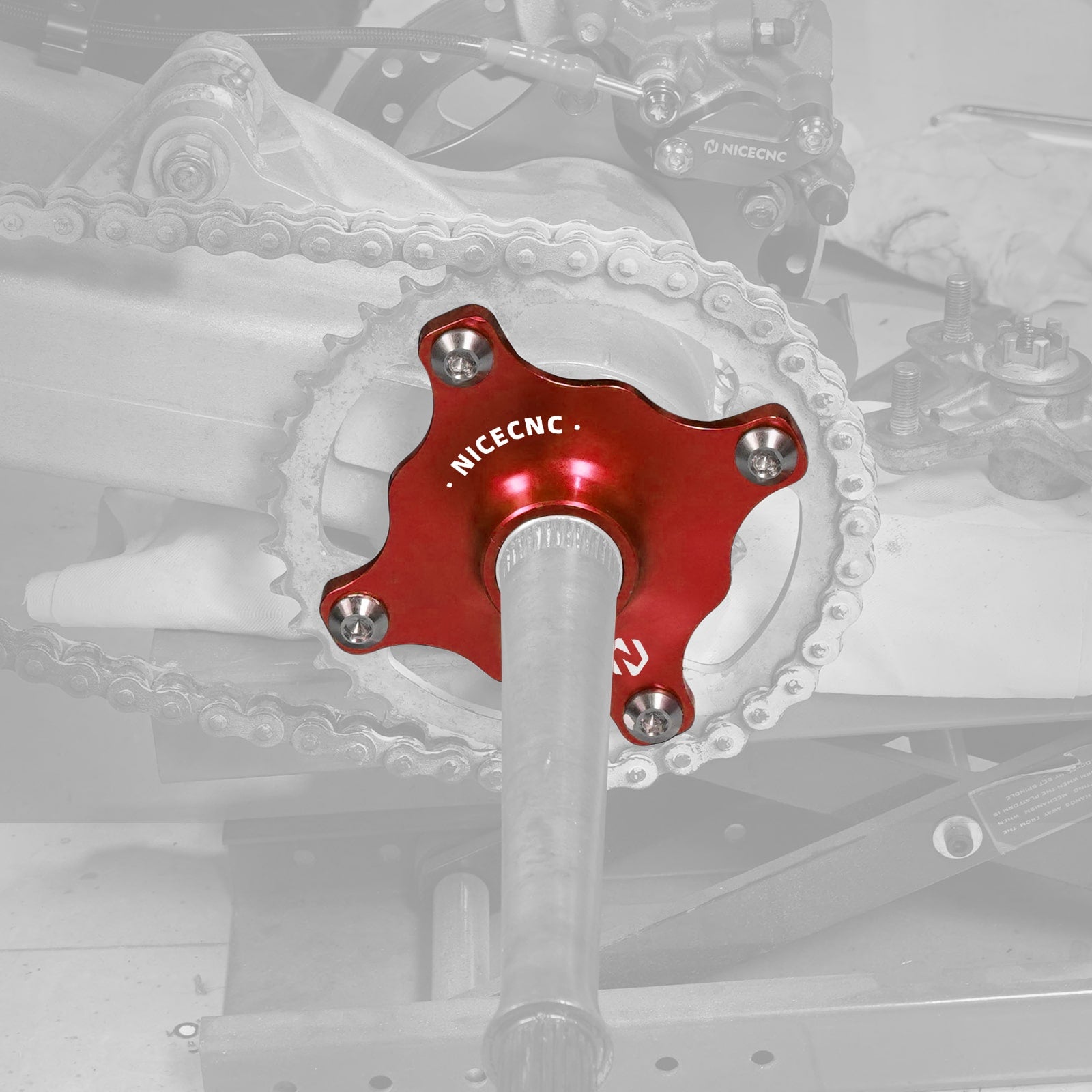 Rear Wheel Axle Collar Sprocket Hub For Yamaha Raptor 700 06-24 / 700R 13-24