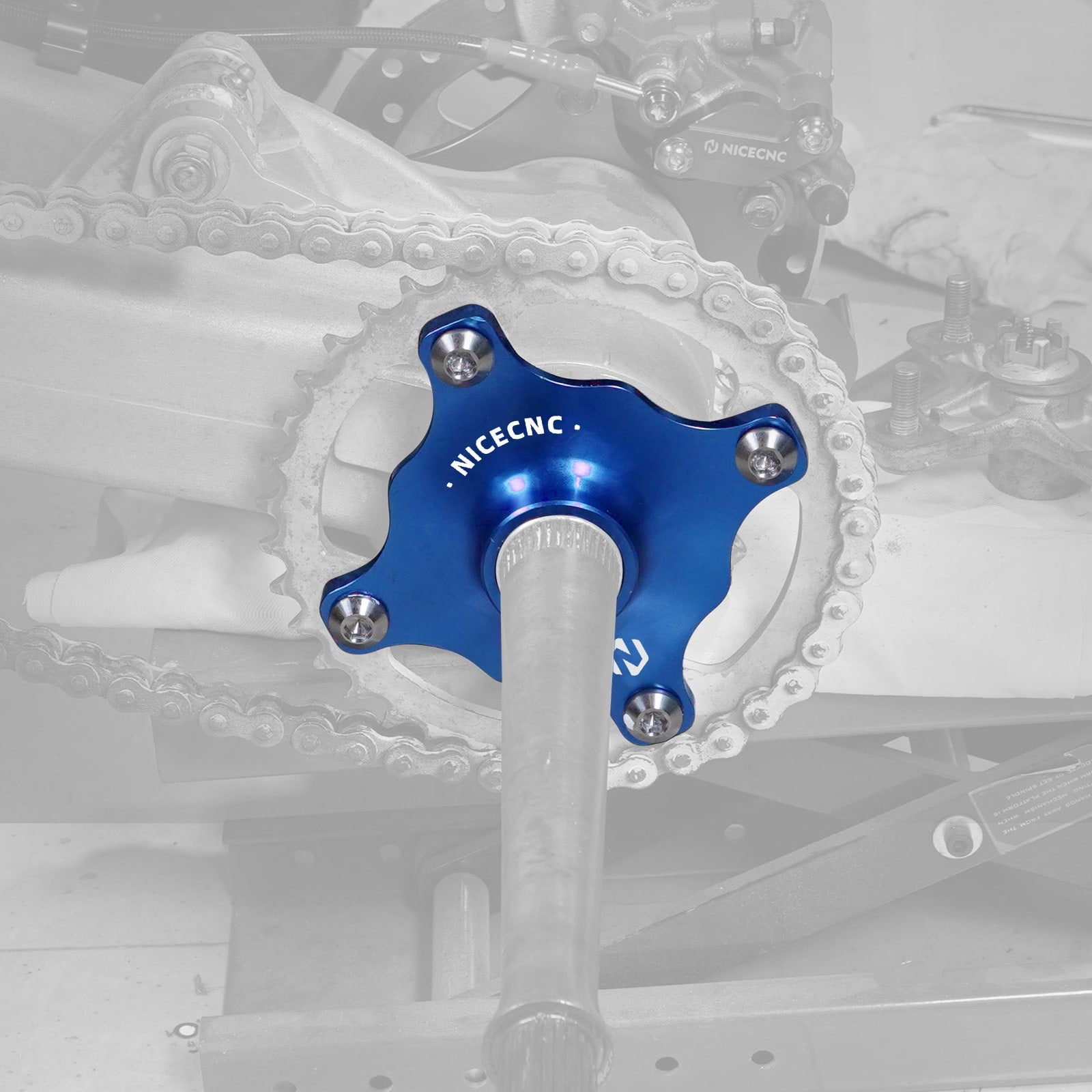 M MATI Rear Axle Sprocket Hub Collar Kit For Yamaha Warrior 350 YFM350X (1989-2004) – 10-Piece Set