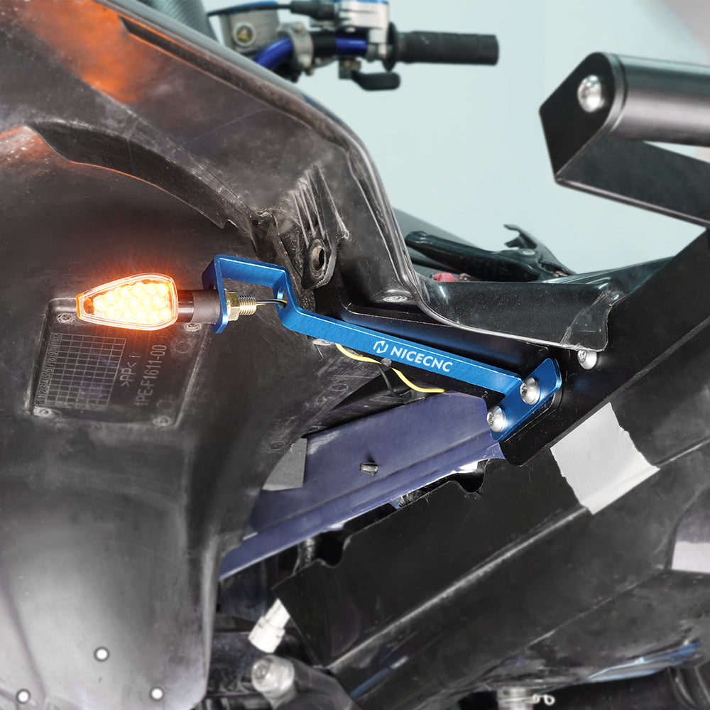 Pair ATV Rear Turn Signal Light Mount Bracket Holder For Yamaha RAPTOR 700/R 2013-2024