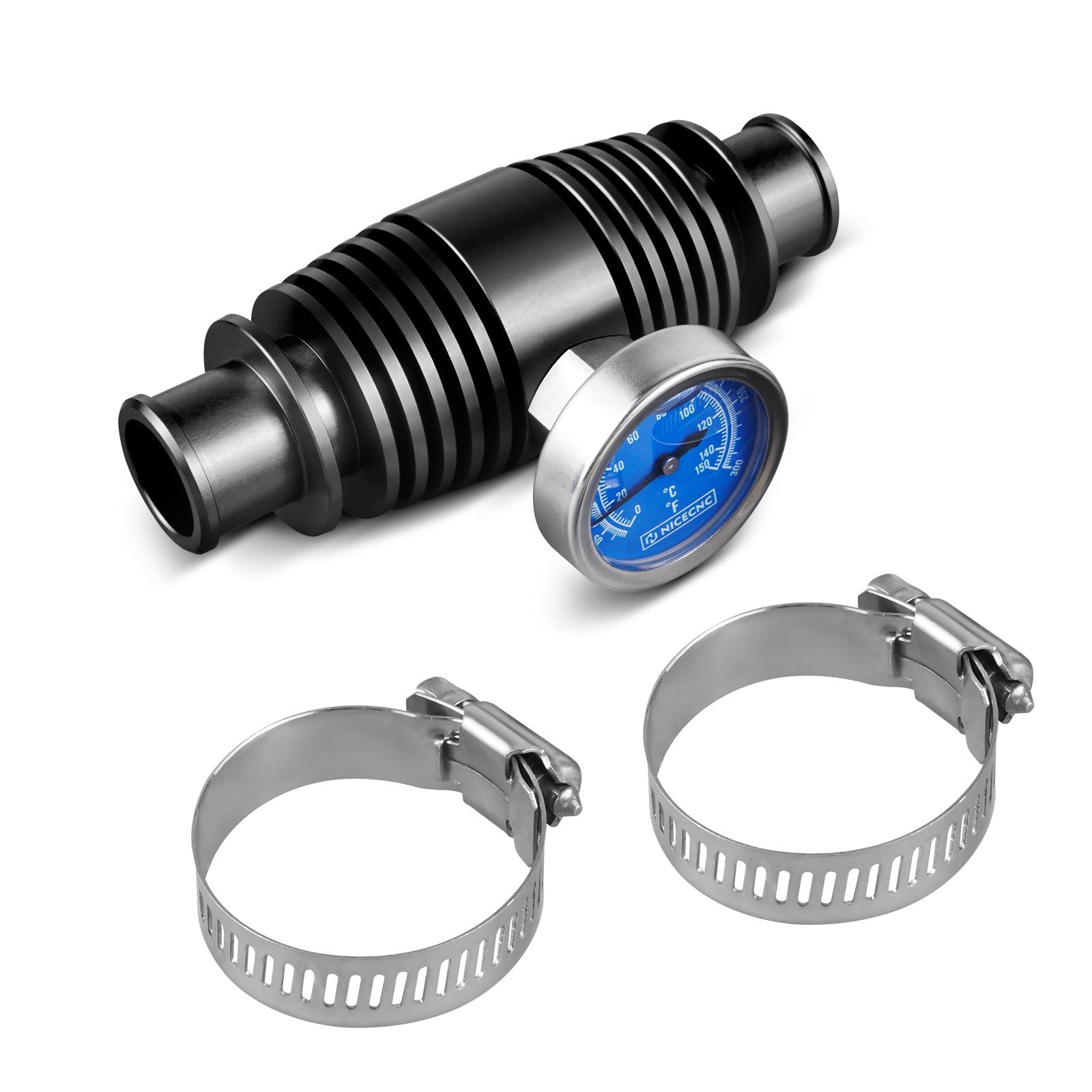 Radiator Inline Cooler w/Temperature Gauge For Honda TRX 450 R / 250R / 700XX