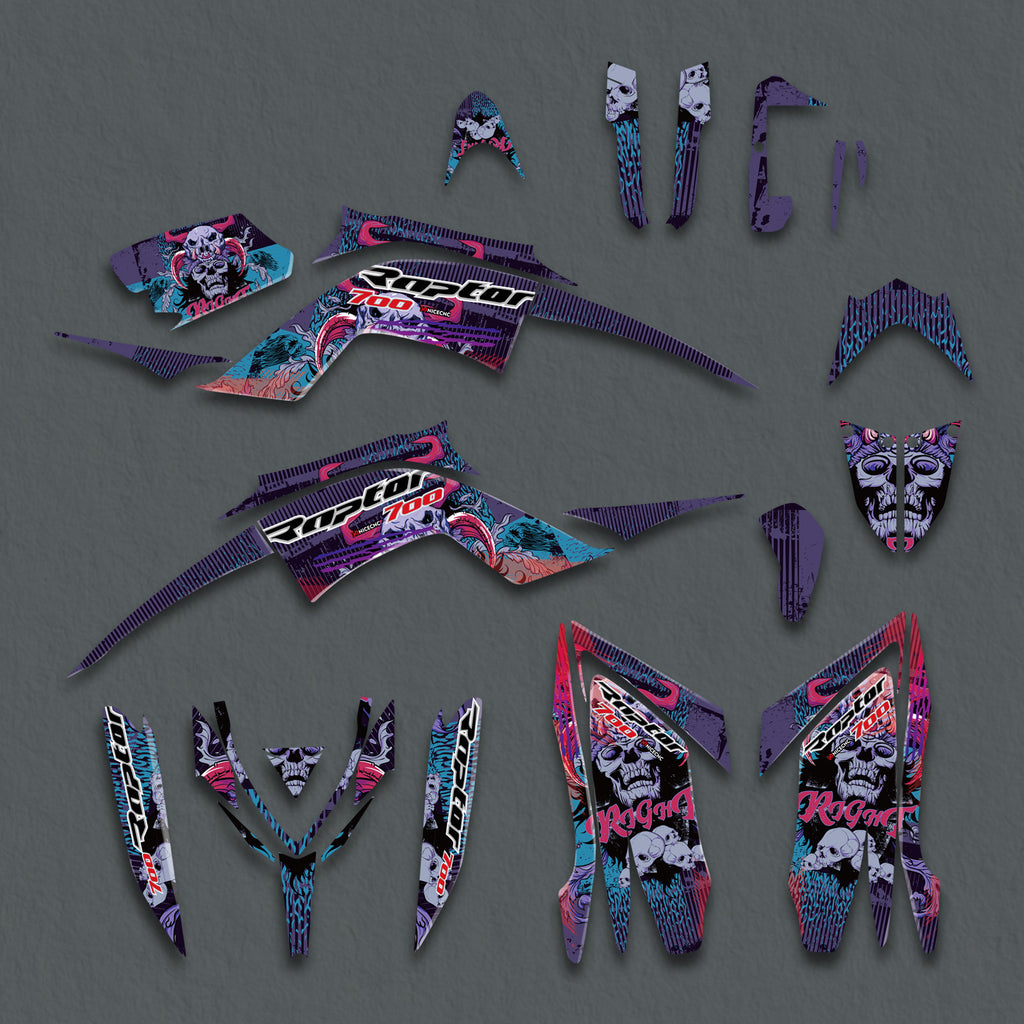 Kit Décalcomanies Complètes Yamaha Raptor 700 / 700R (2013-2023) - Personnalisation Gratuite