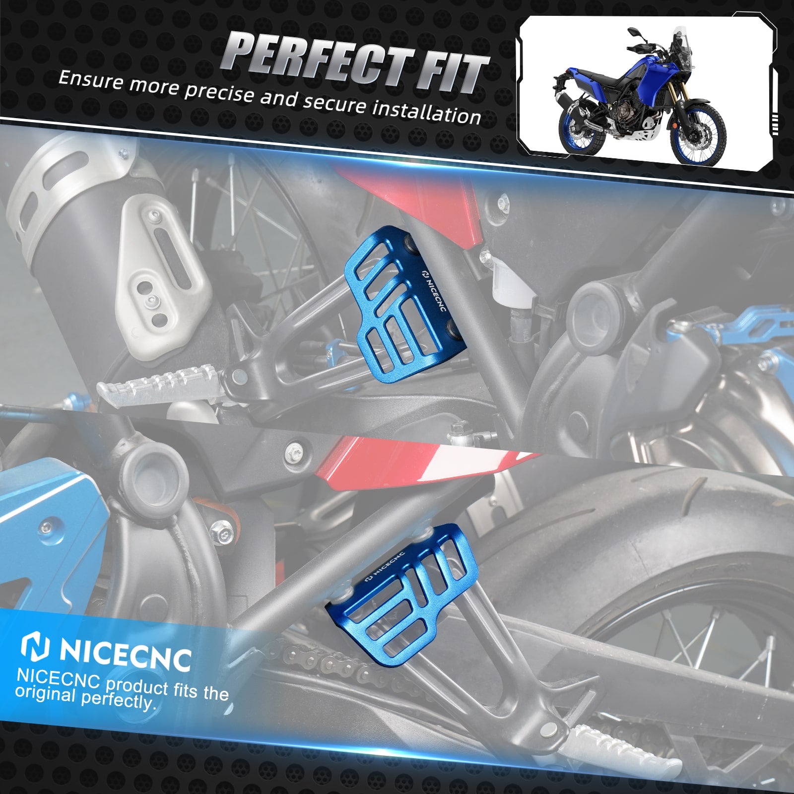 Tie Down Brackets For For Yamaha Tenere 700 /XTZ700 2019-2024 Rally Edition 2020-2024