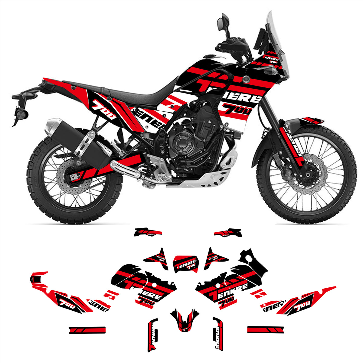 Yamaha tenere 700 sticker set new arrivals