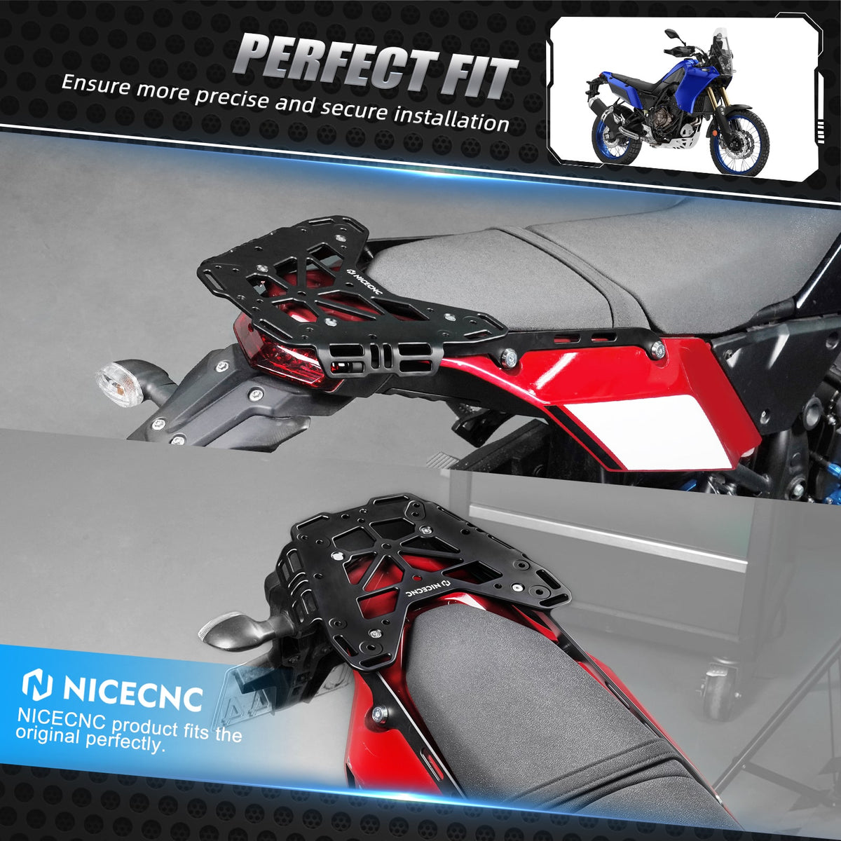 Upgrade Motorcycle Rear Luggage Rack For Yamaha Tenere 700