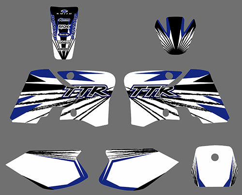 Full Graphics Background Decal Sticker Kit For Yamaha TTR90 2000-2007