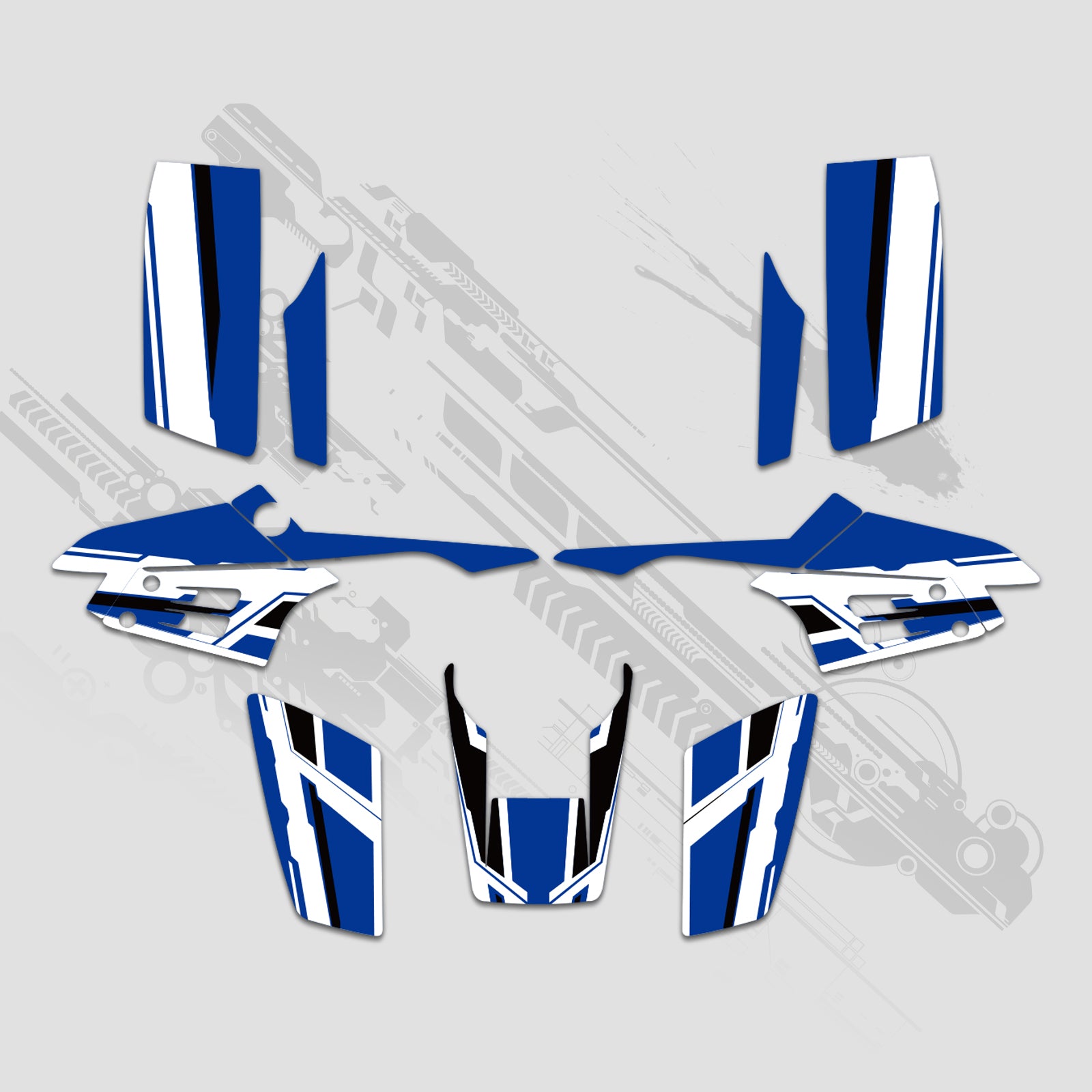 ATV Full Graphics Decals Stickers Kit For Yamaha Warrior 350 1987-2004