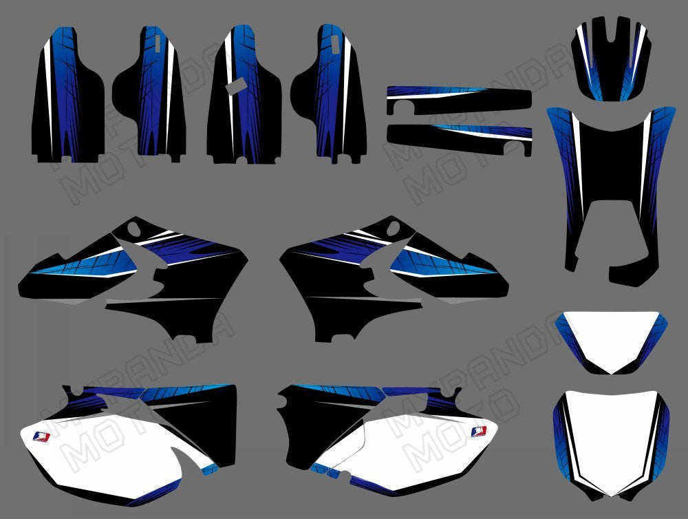 Motorcycle Team Full Decals Graphic Kit For Yamaha WR250F/WR450F 2005-2006