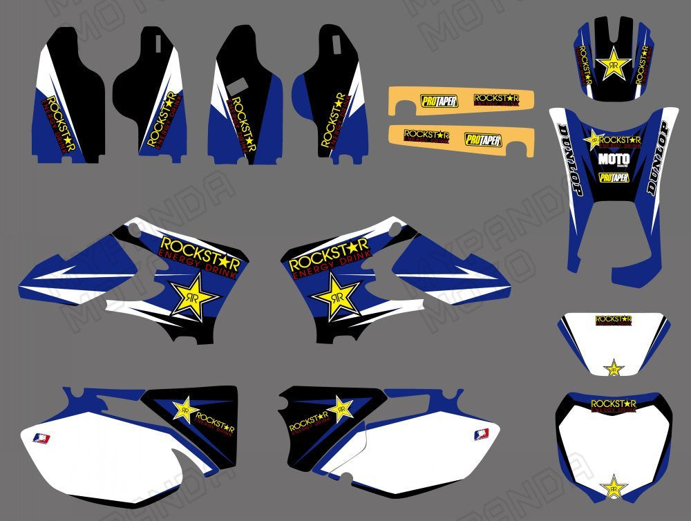 Motorcycle Team Full Decals Graphic Kit For Yamaha WR250F/WR450F 2005-2006