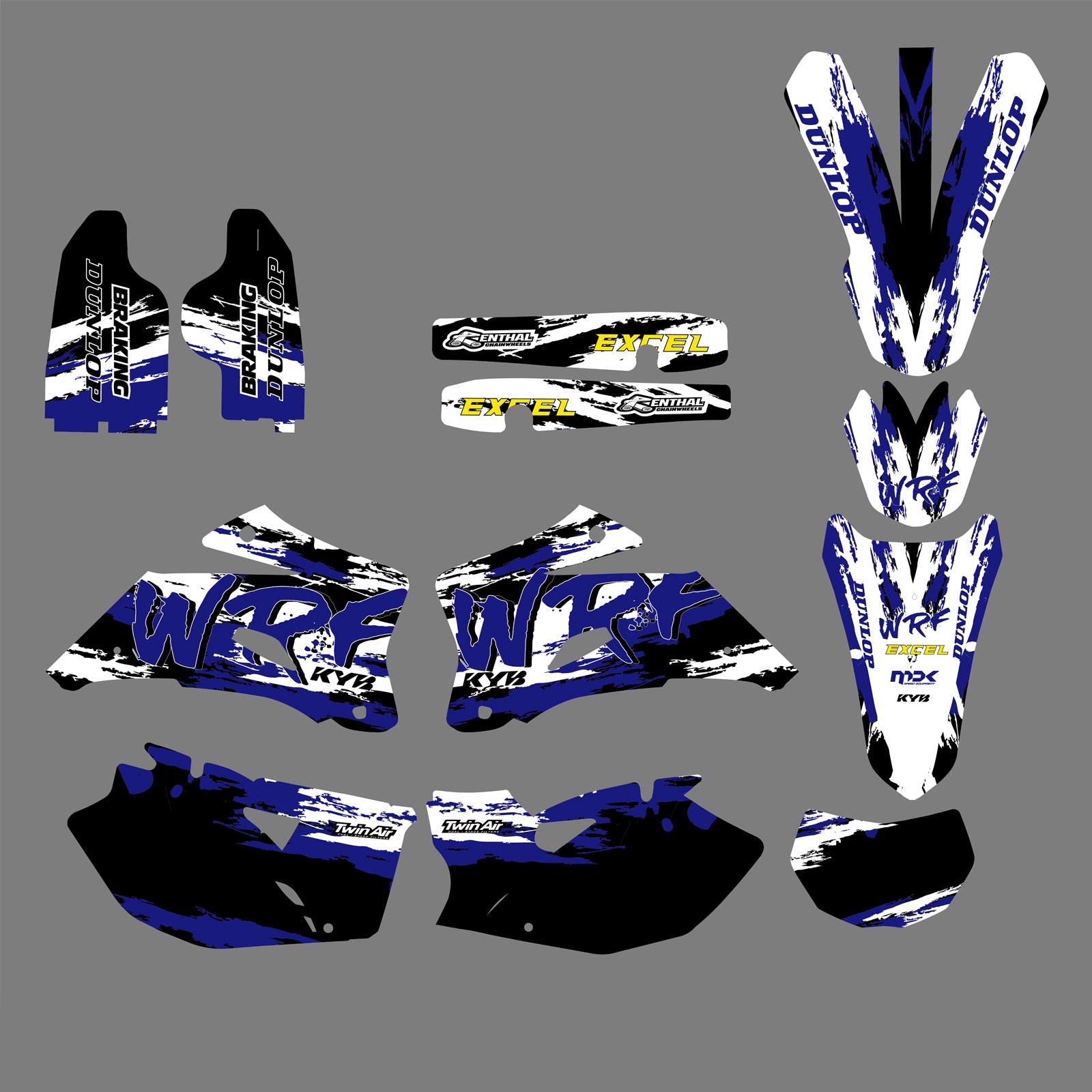 Team Decals Stickers For Yamaha WR250F WR450F 2007-2011