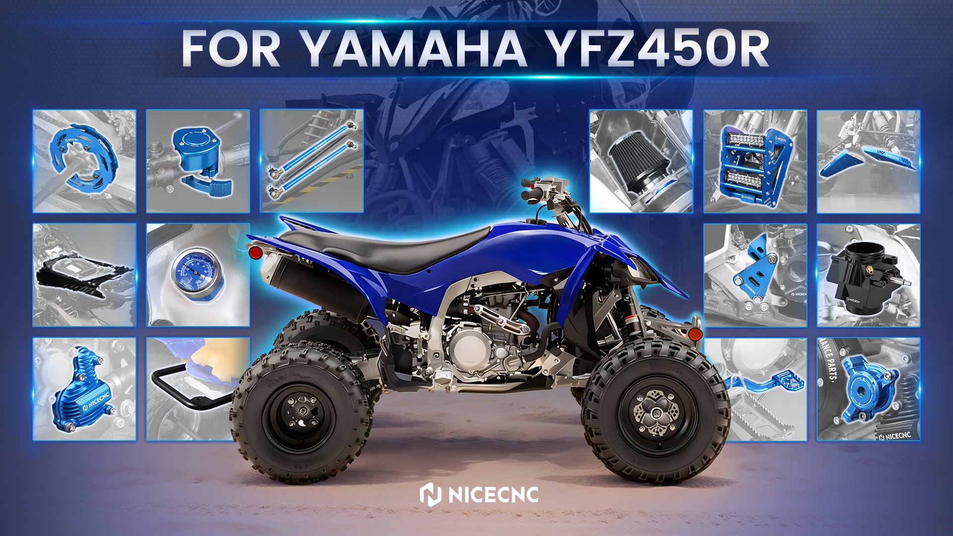 YAMAHA YFZ 450 YFZ450R ATV Parts Aftermarket Accessories | Nicecnc