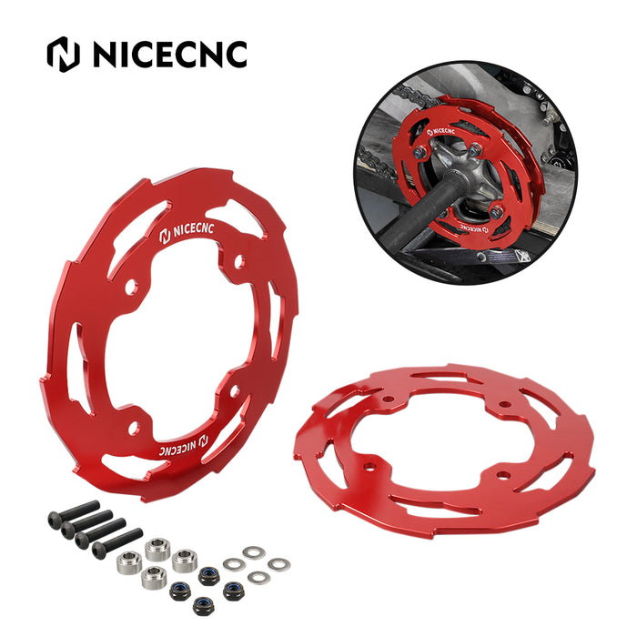 Dual Sprocket Guards Chain Cover Protector For Yamaha YFZ450R