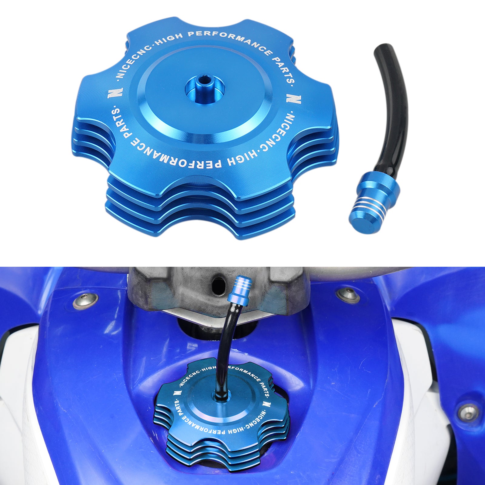 Fuel Tank Gas Cap w/ Vent Hose #5KM-24610-00-00 For Yamaha YFZ450R Blaster 200