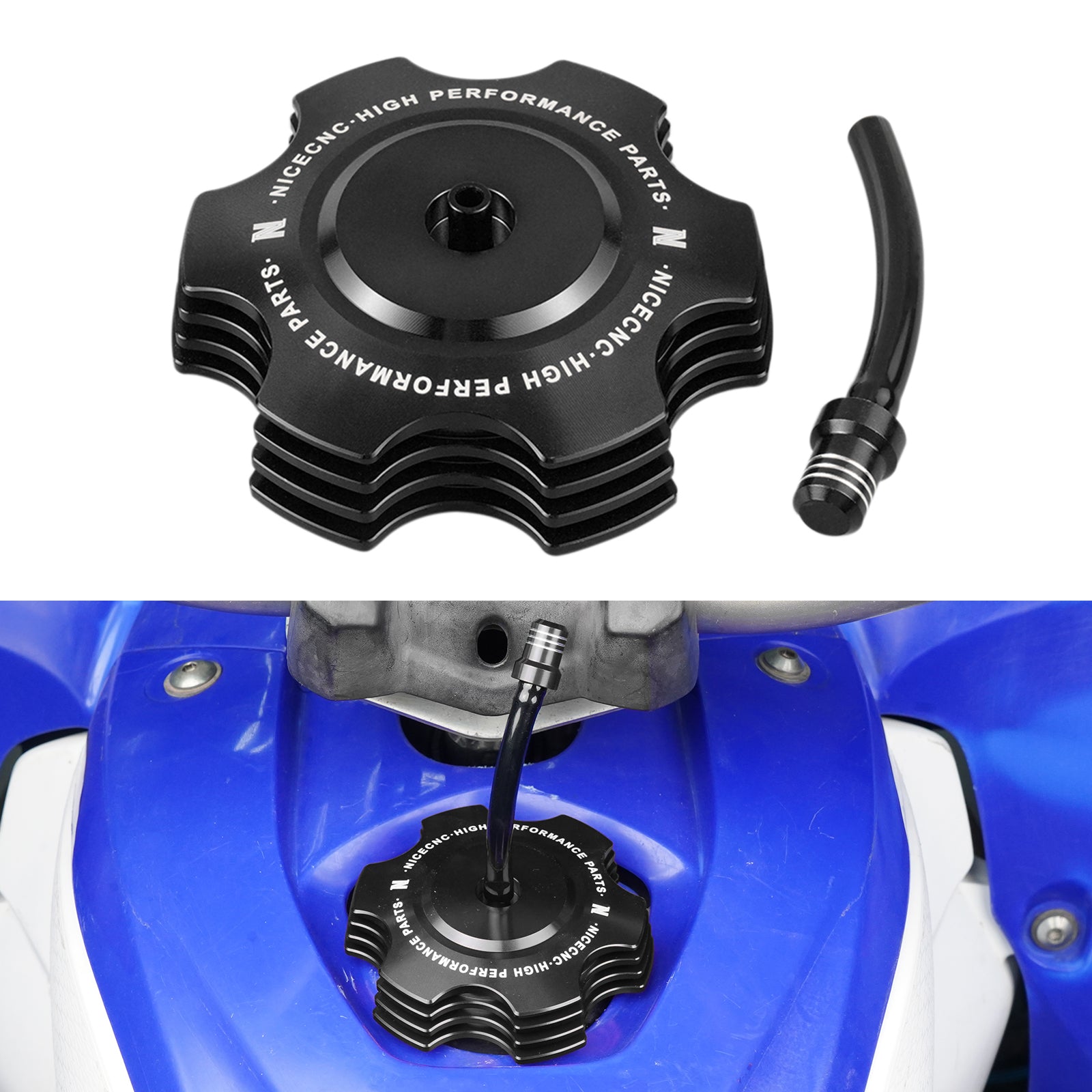 Fuel Tank Gas Cap w/ Vent Hose #5KM-24610-00-00 For Yamaha YFZ450R Blaster 200
