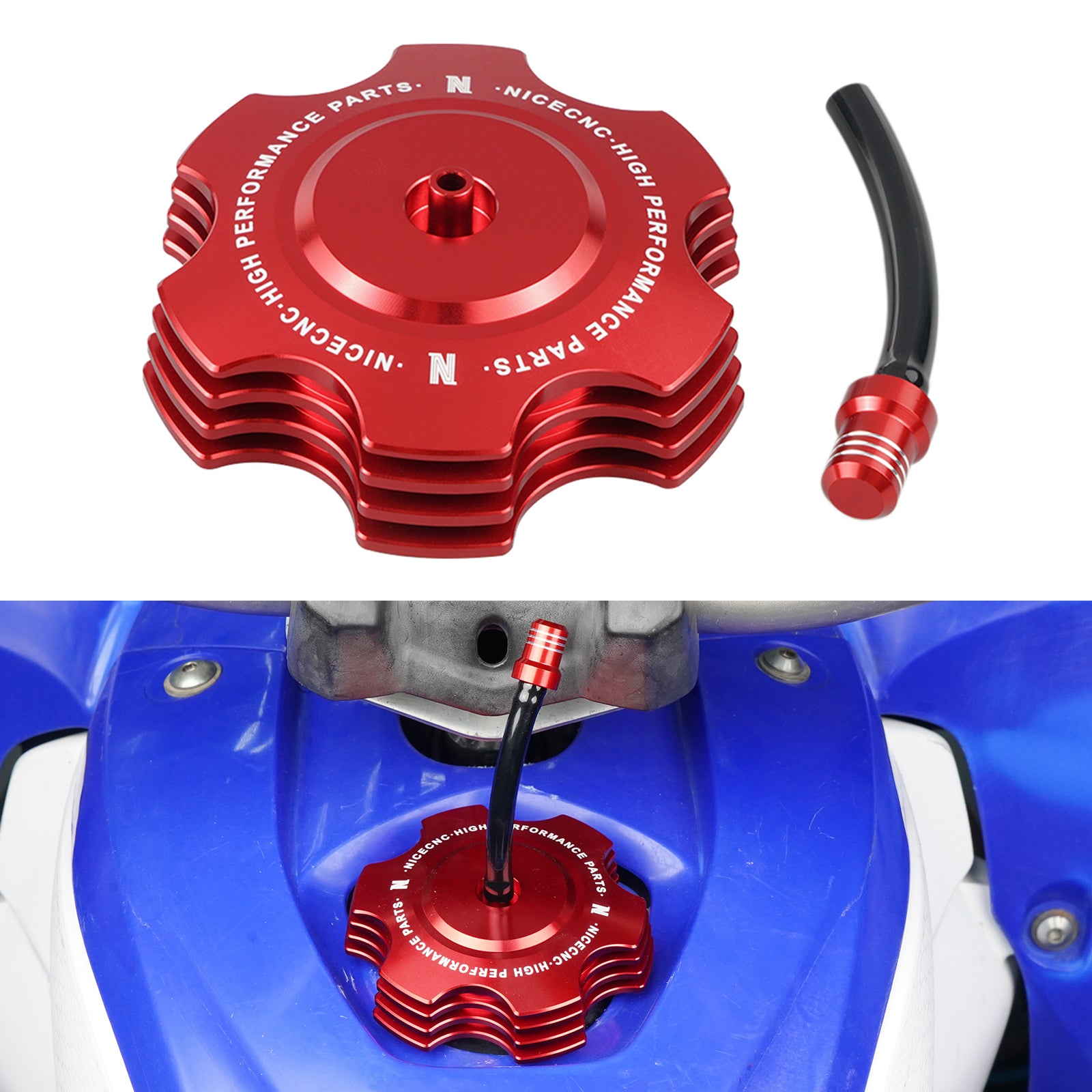 Fuel Tank Gas Cap w/ Vent Hose #5KM-24610-00-00 For Yamaha YFZ450R Blaster 200