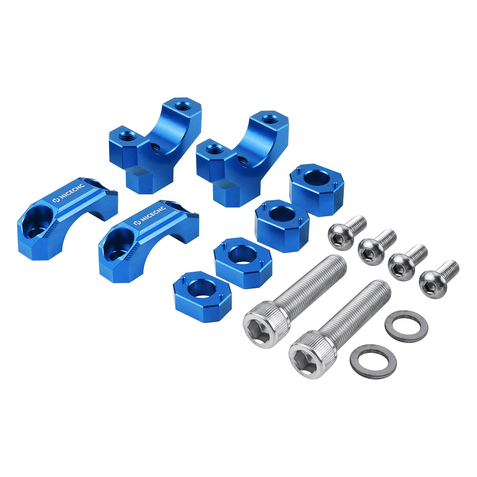 ATV Adjustable 25mm Handlebar Risers Clamps For Yamaha YFZ450R 2009-2024