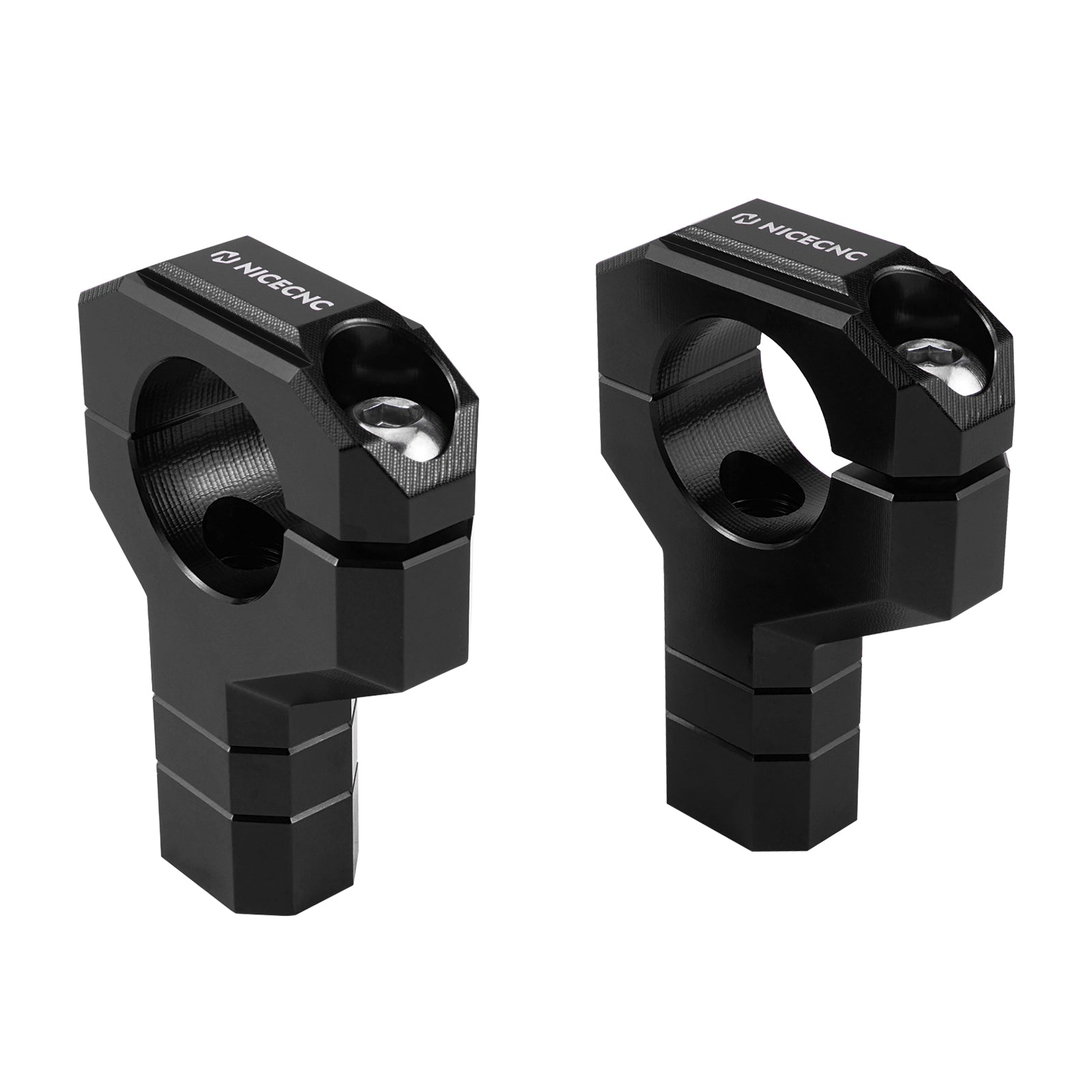 ATV Adjustable 25mm Handlebar Risers Clamps For Yamaha YFZ450R 2009-2024