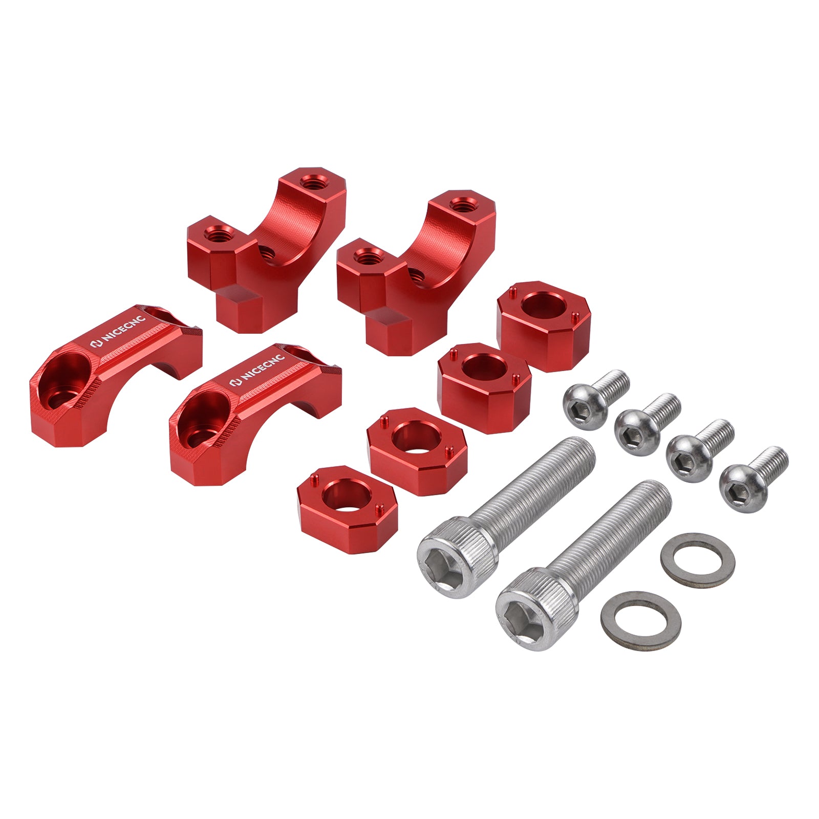 ATV Adjustable 25mm Handlebar Risers Clamps For Yamaha YFZ450R 2009-2024