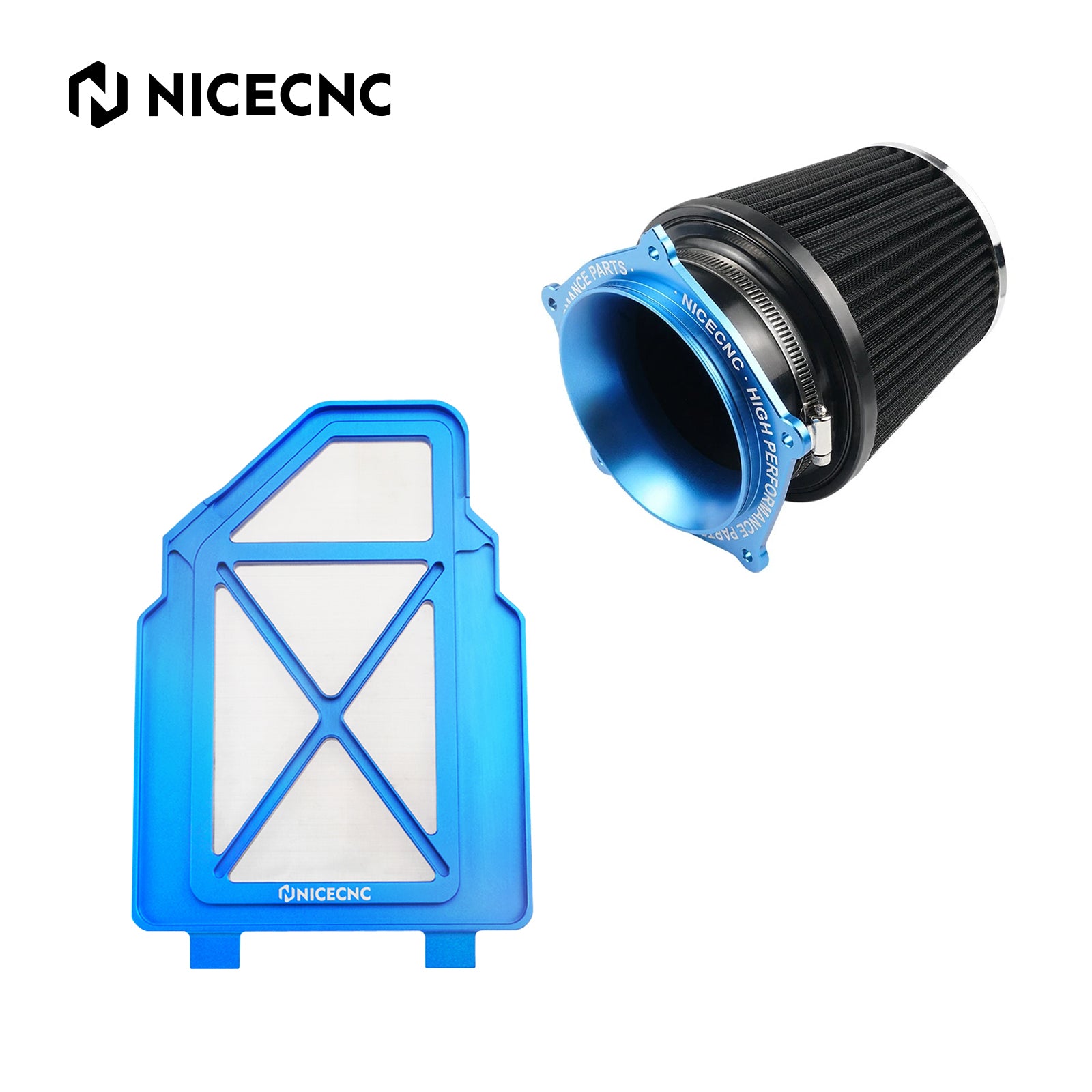 ATV High-Flow Air Filter Intake Cleaner Airbox Lid Cover Kit For Yamaha YFZ450R