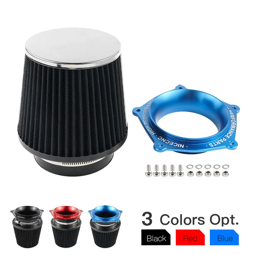 High Flow ATV Air Filter Intake w/ Adapter Kit For Yamaha YFZ450R 2009-2024