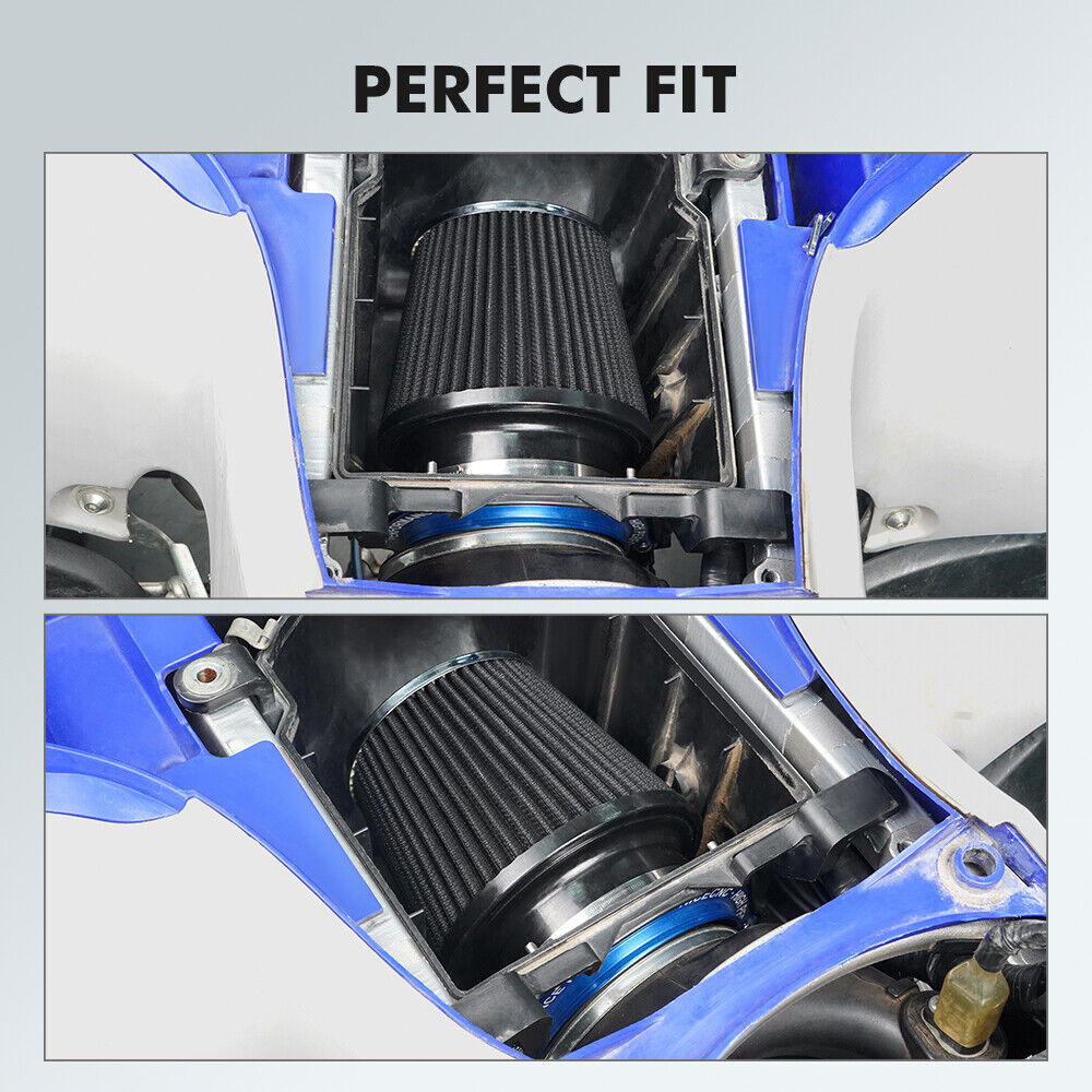 High Flow ATV Air Filter Intake w/ Adapter Kit For Yamaha YFZ450R 2009-2024