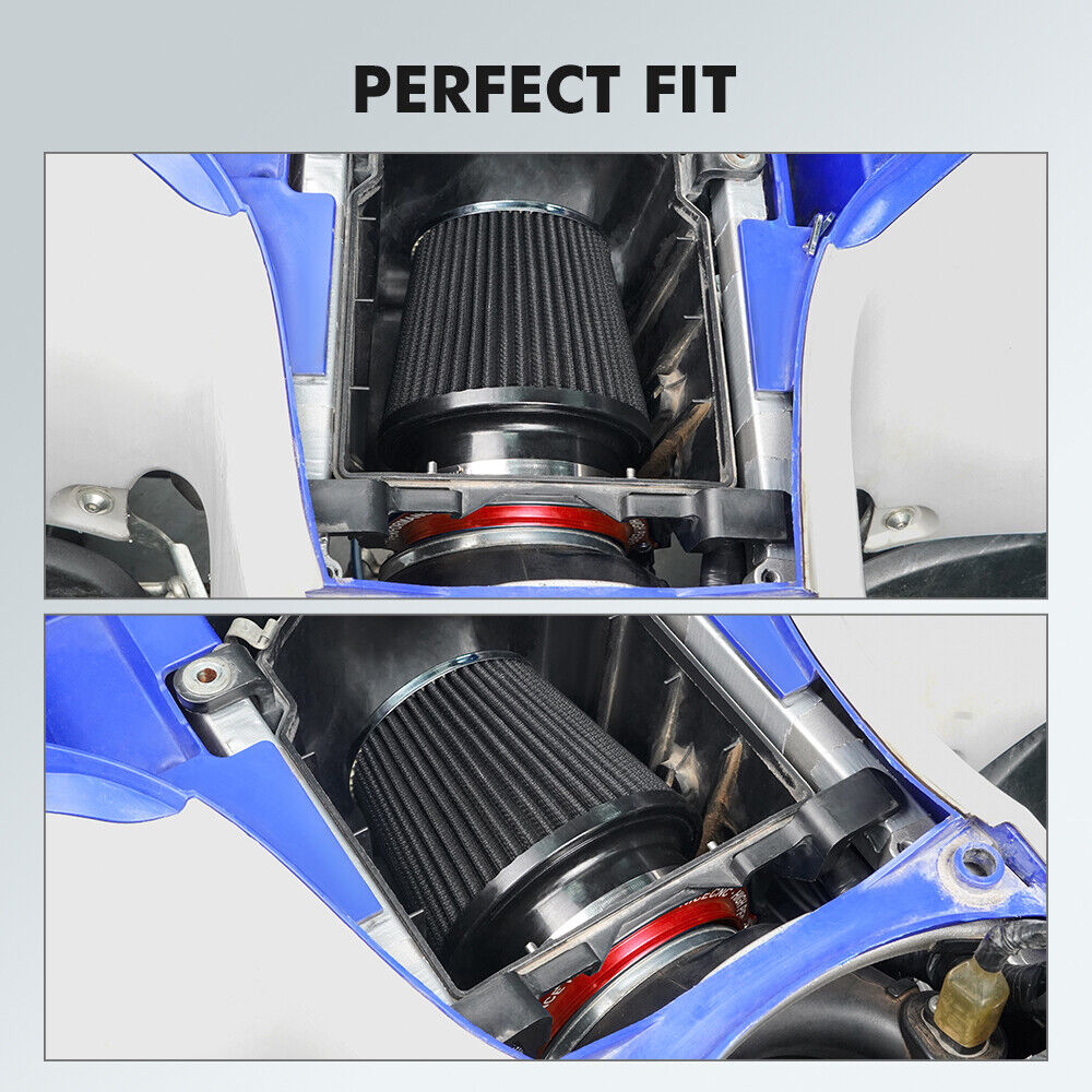 High Flow ATV Air Filter Intake w/ Adapter Kit For Yamaha YFZ450R 2009-2024