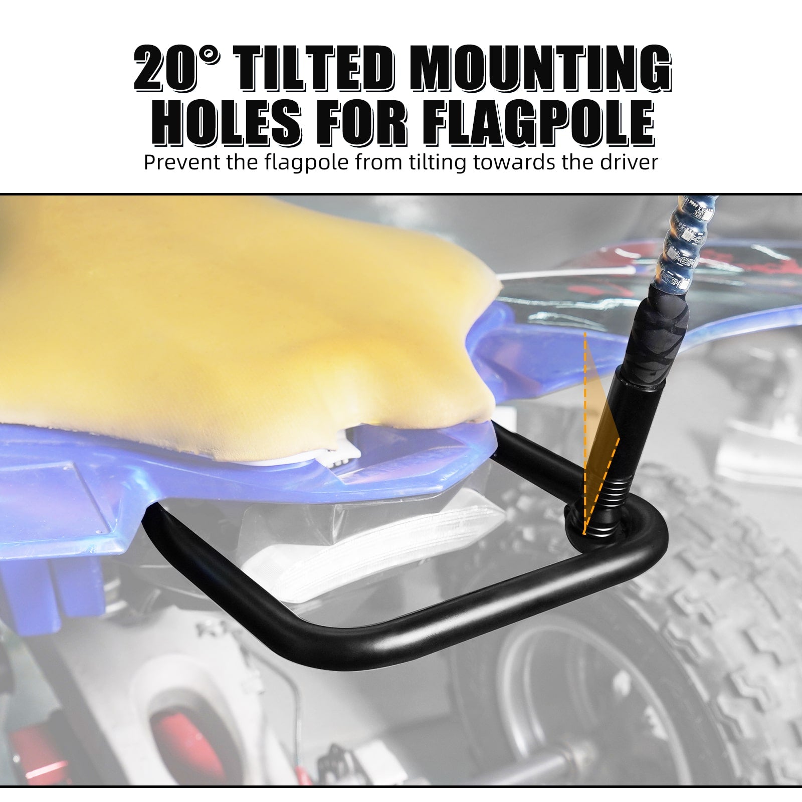 ATV Rear Grab Bar Handle Luggage Carry Rack For Yamaha YFZ450R 2009-2023