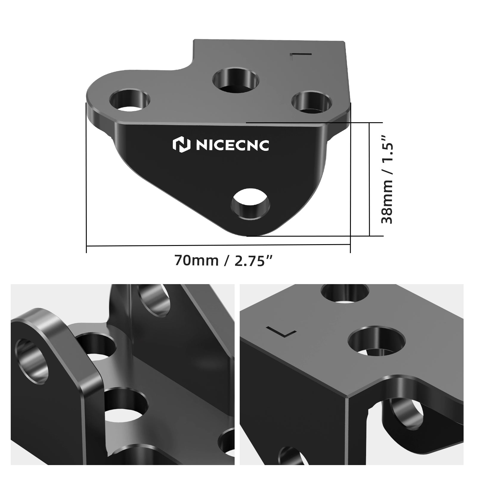 Foot Peg Offset Lowering Mount Brackets For Yamaha YZ250F 24-26 YZ450F 23-26