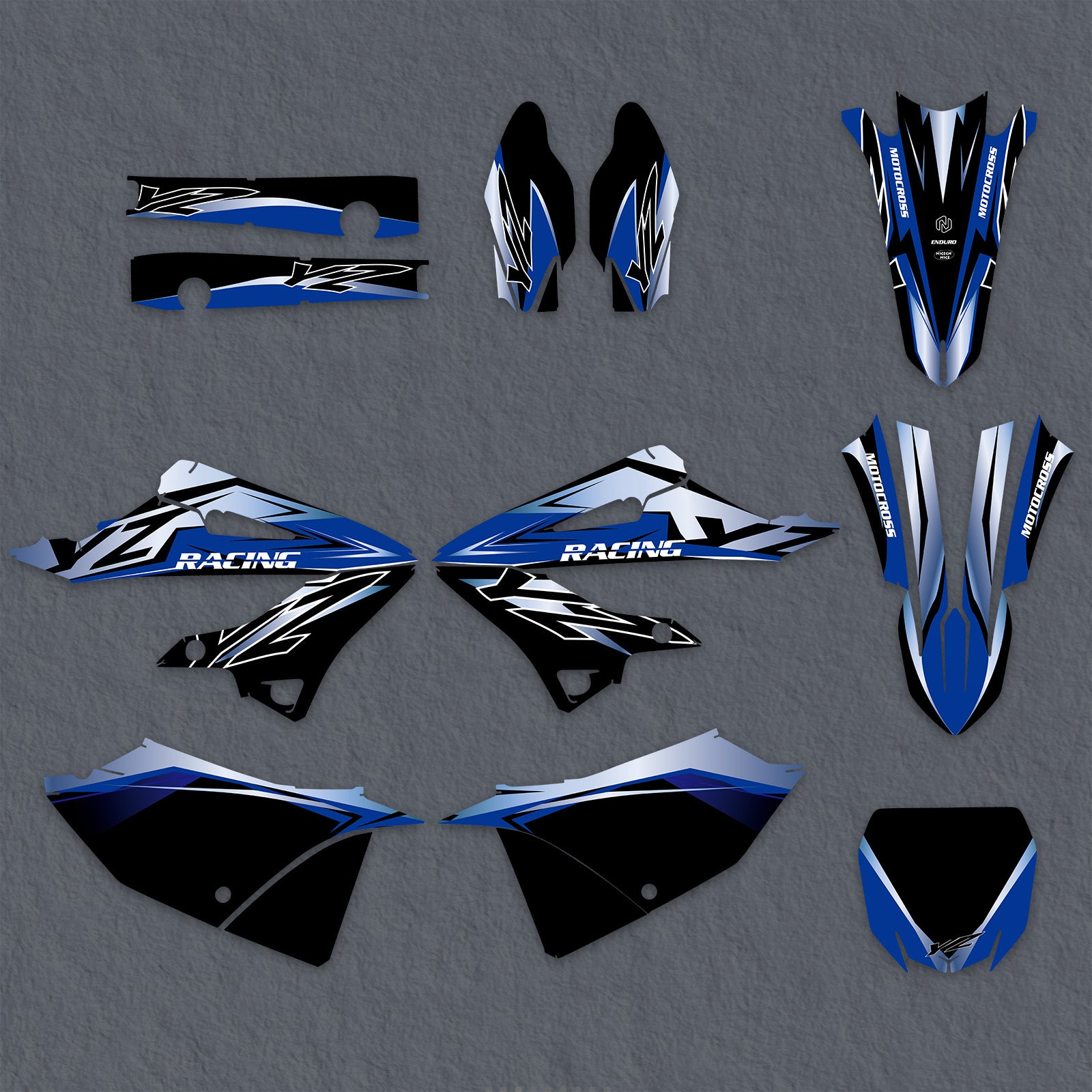Motorcycle Full Graphics Decals Stickers Kit For YAMAHA YZ125 YZ250 2022
