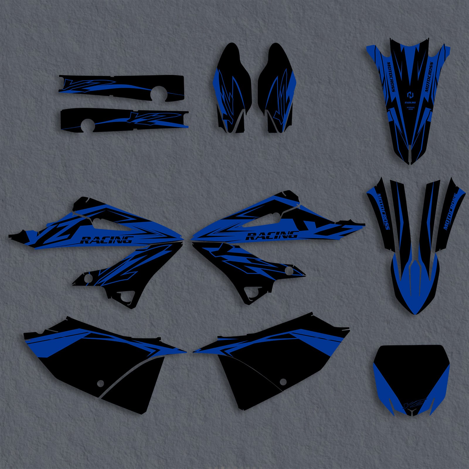 Motorcycle Full Graphics Decals Stickers Kit For YAMAHA YZ125 YZ250 2022