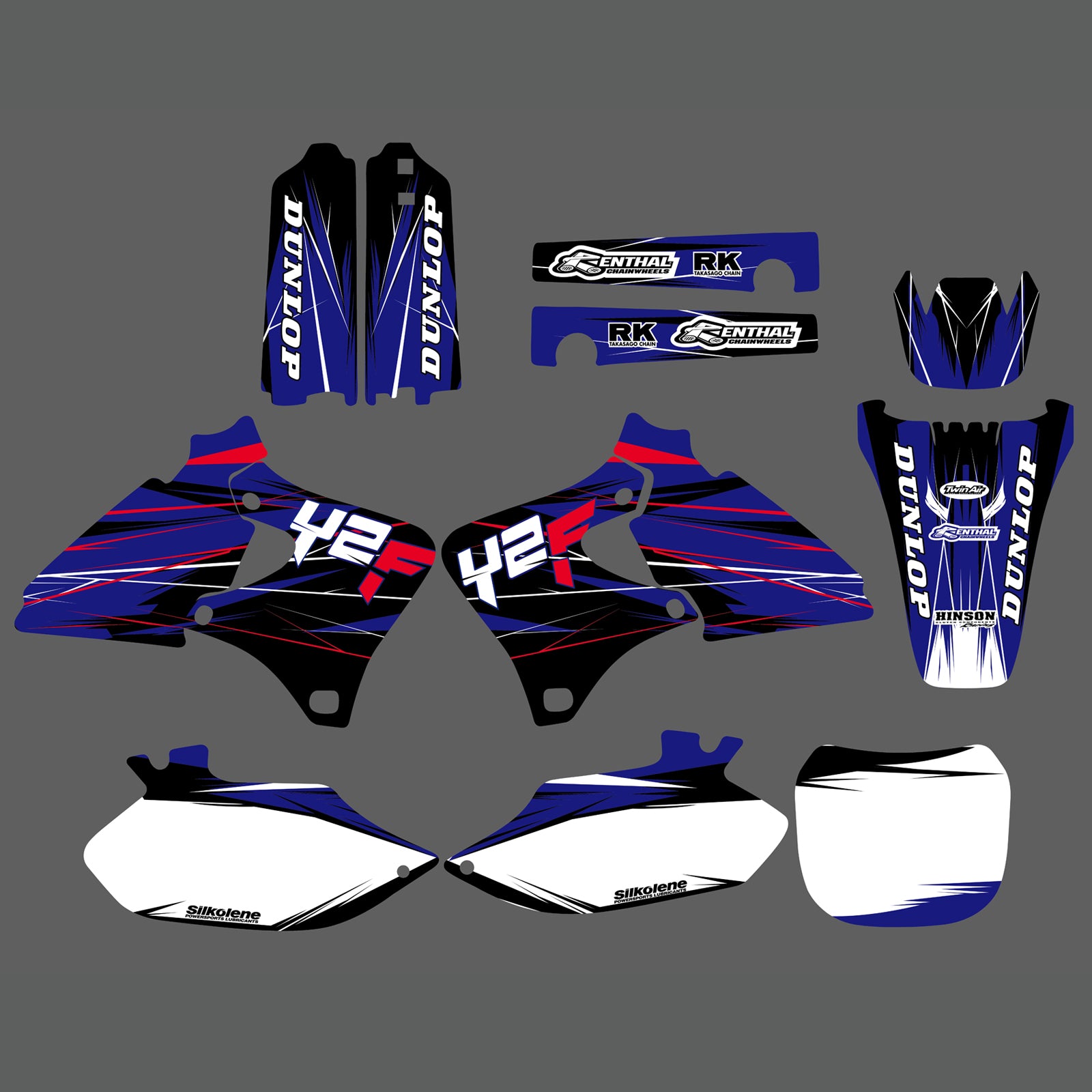 Team Graphics Backgrounds Decals Kit For Yamaha YZ250F YZ400F YZ426F 1998-2002