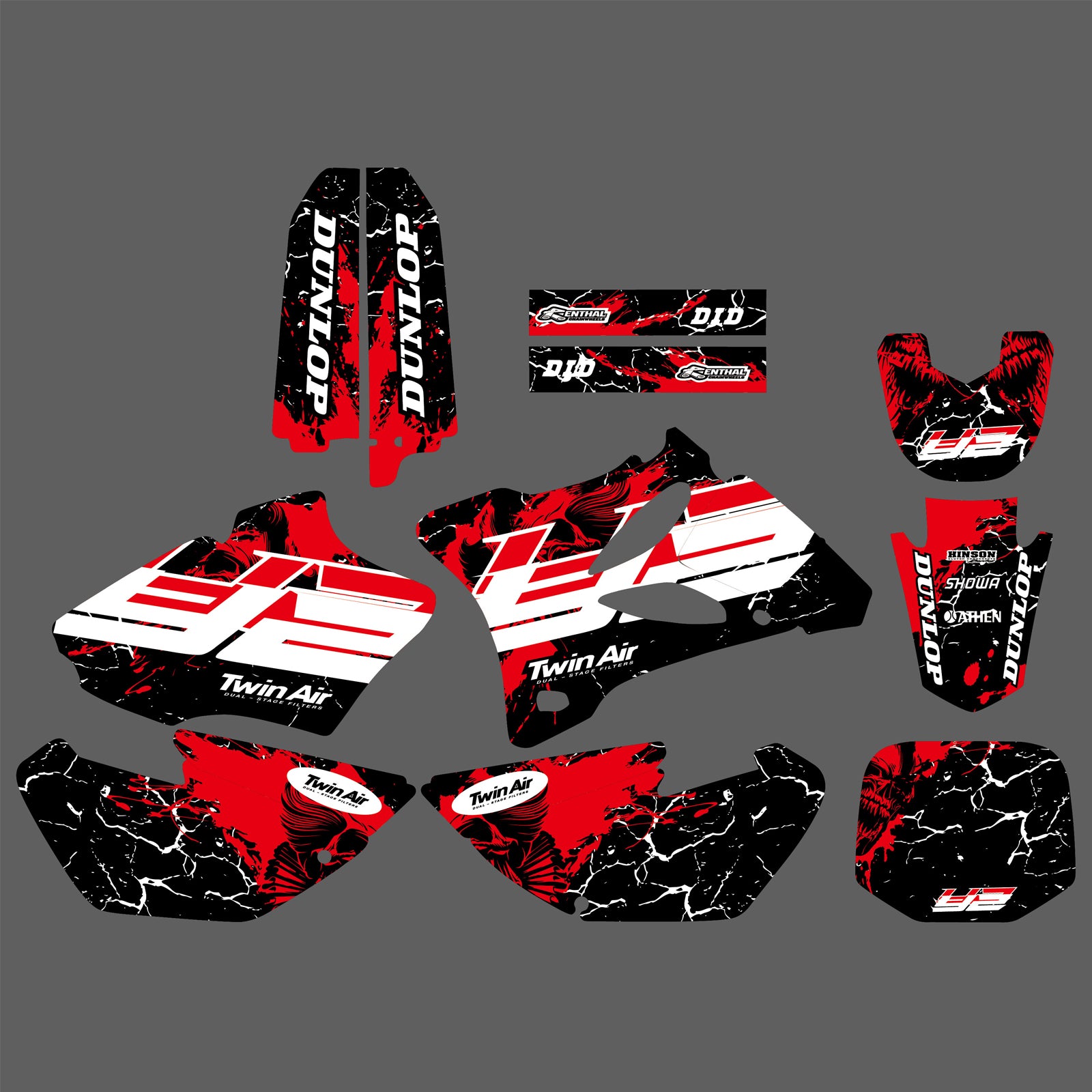 Team Graphics Decals Stickers Kit For Yamaha YZ85 2002-2014