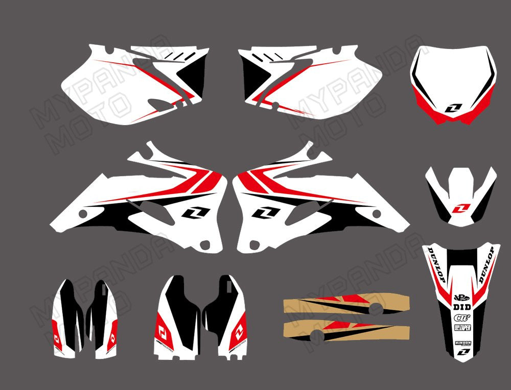 Motorcycle Team Full Decals Graphic Kit For Yamaha YZF250/YZF450 2006-2009