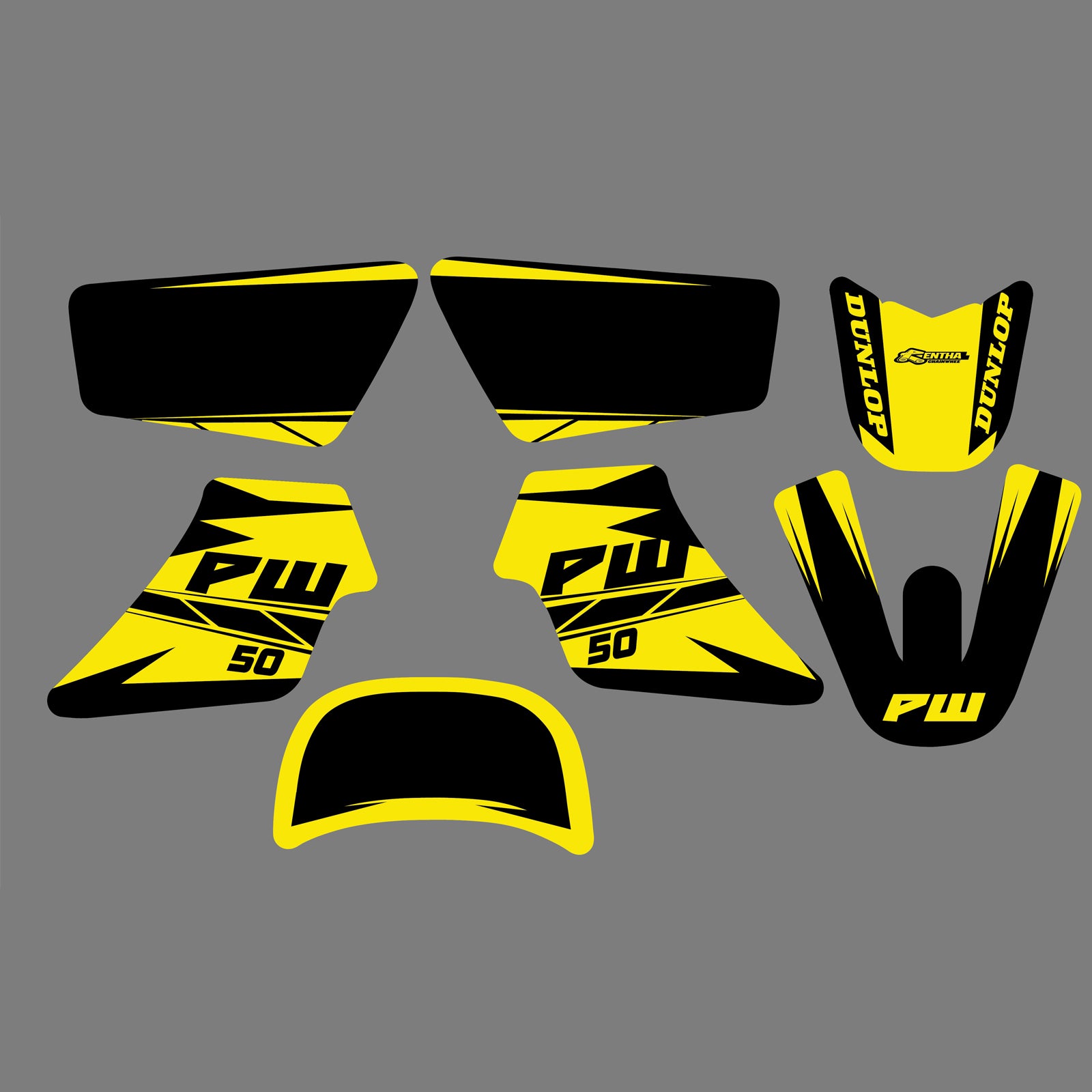 Motorcycle TEAM Personality Decals Stickers Kits For Yamaha 50 PIT