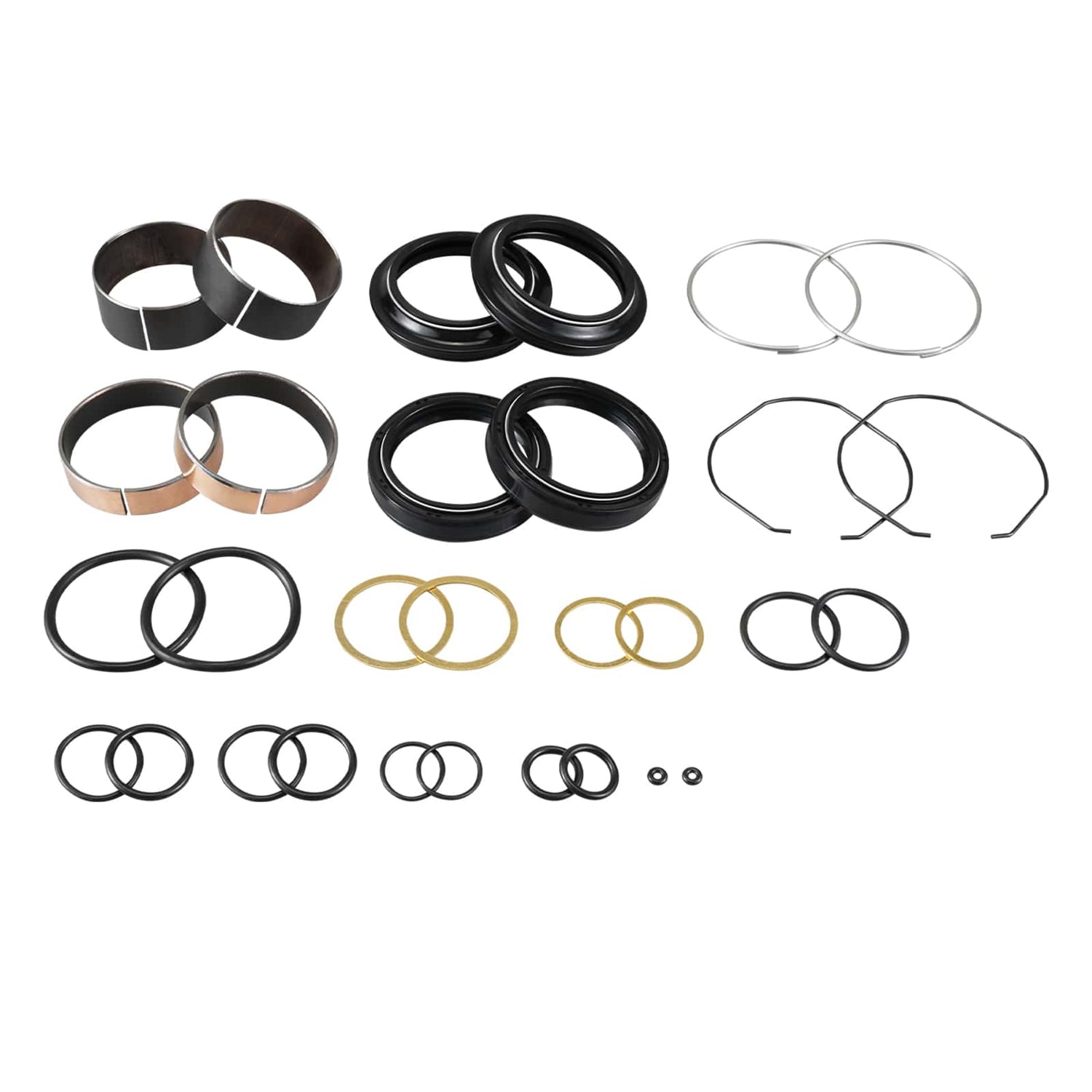 Front Fork Seals Slider Bushings Kit for Yamaha YZ125 YZ250