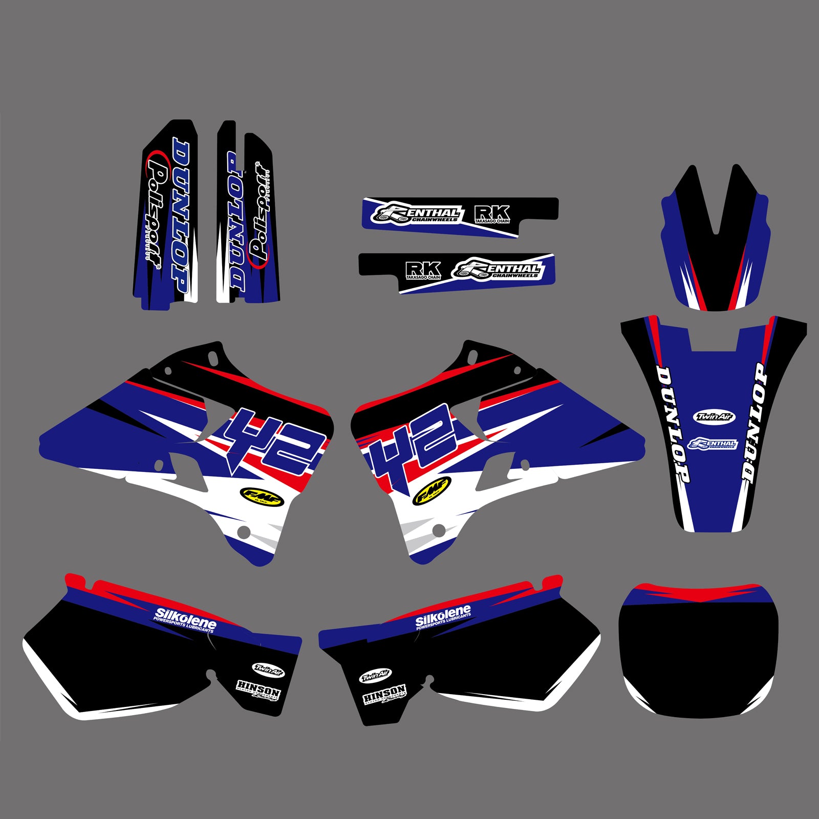 Team Graphics Decals Stickers For Yamaha YZ125 YZ250 1996-2001
