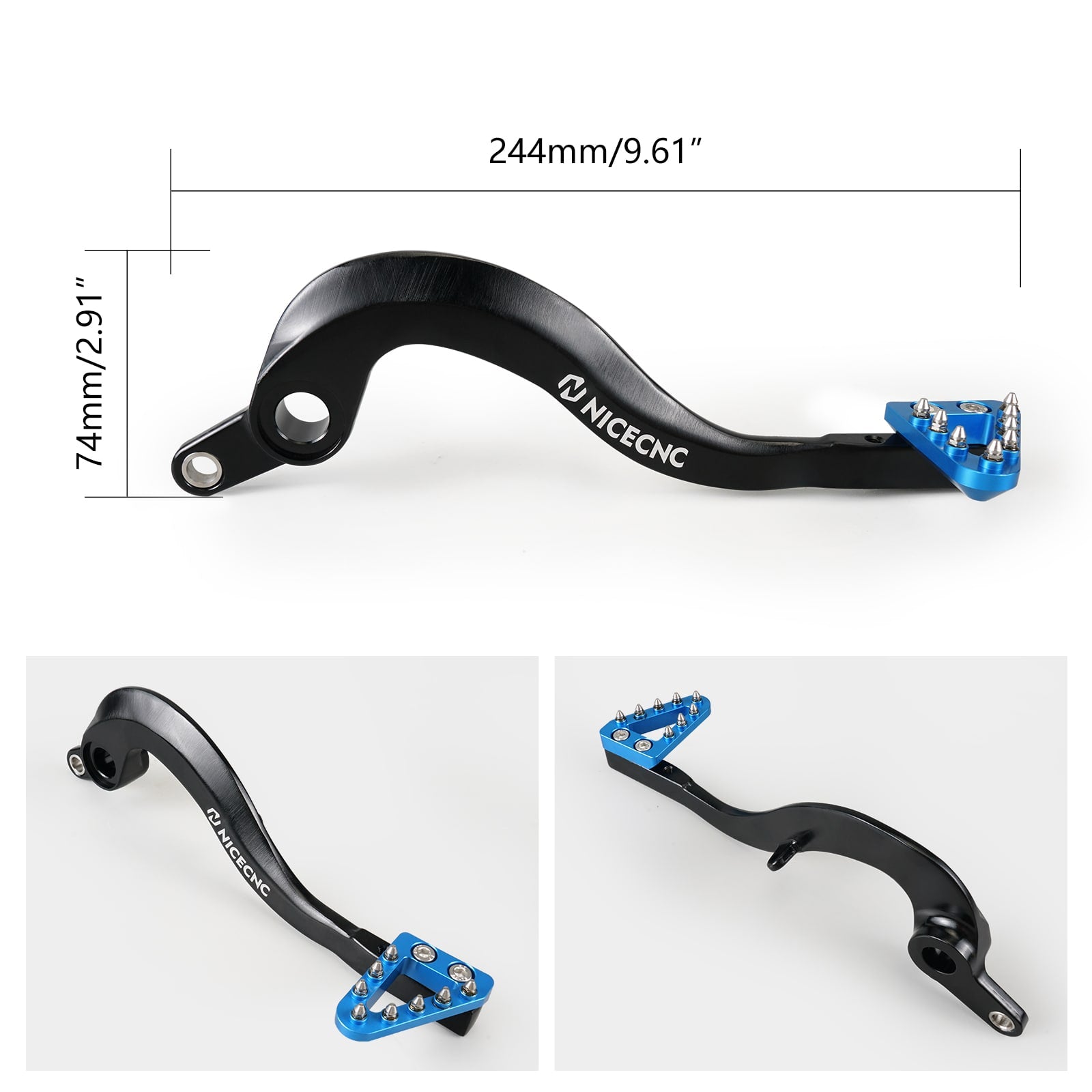 Forged Brake Pedal Lever Adjustable Tip For Yamaha YZ250F 2010-2023 YZ250FX WR250F 2015-2023