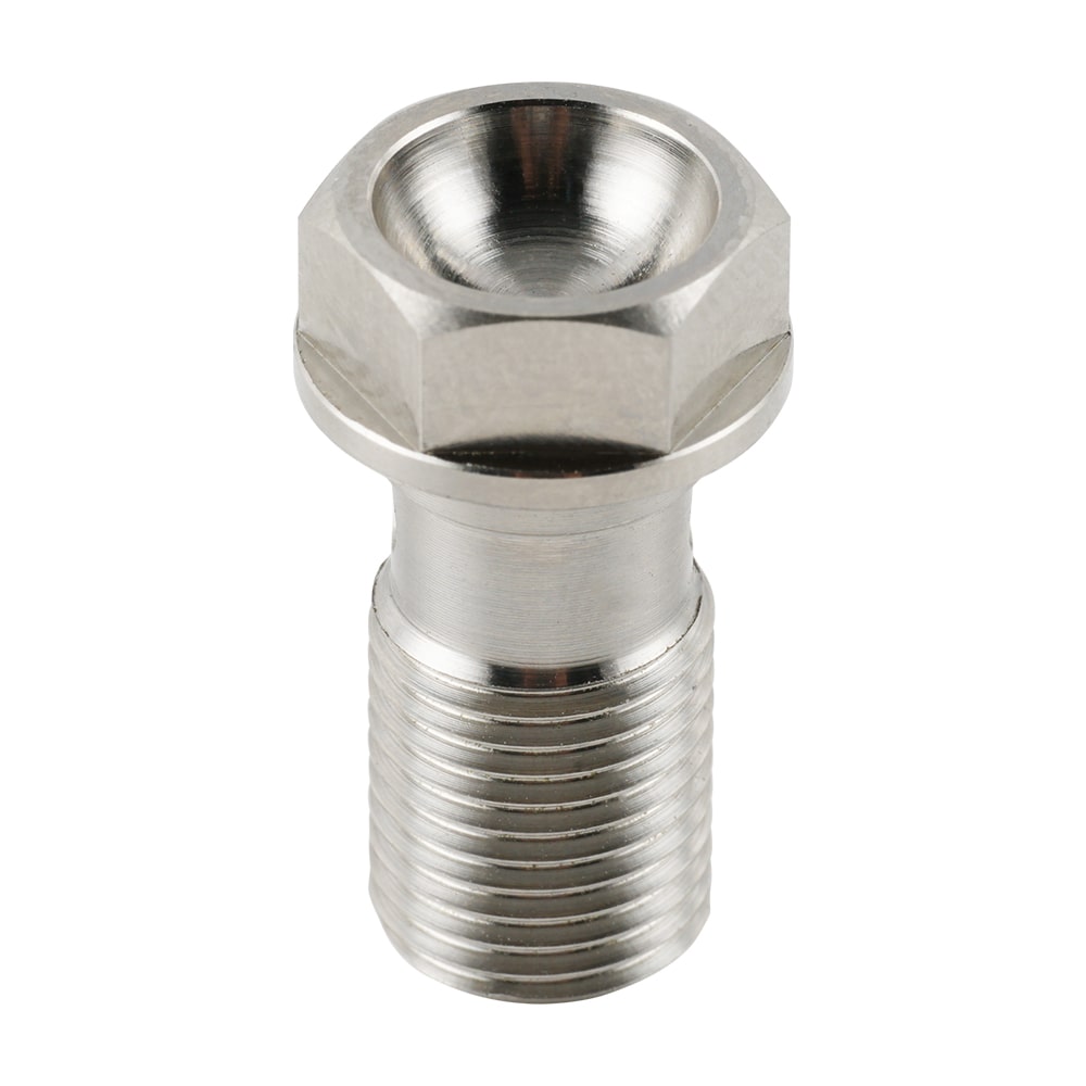 Titanium Ti Banjo Bolt M10 x 1.0 Pitch 25mm Thread For Brembo Single Brake Line