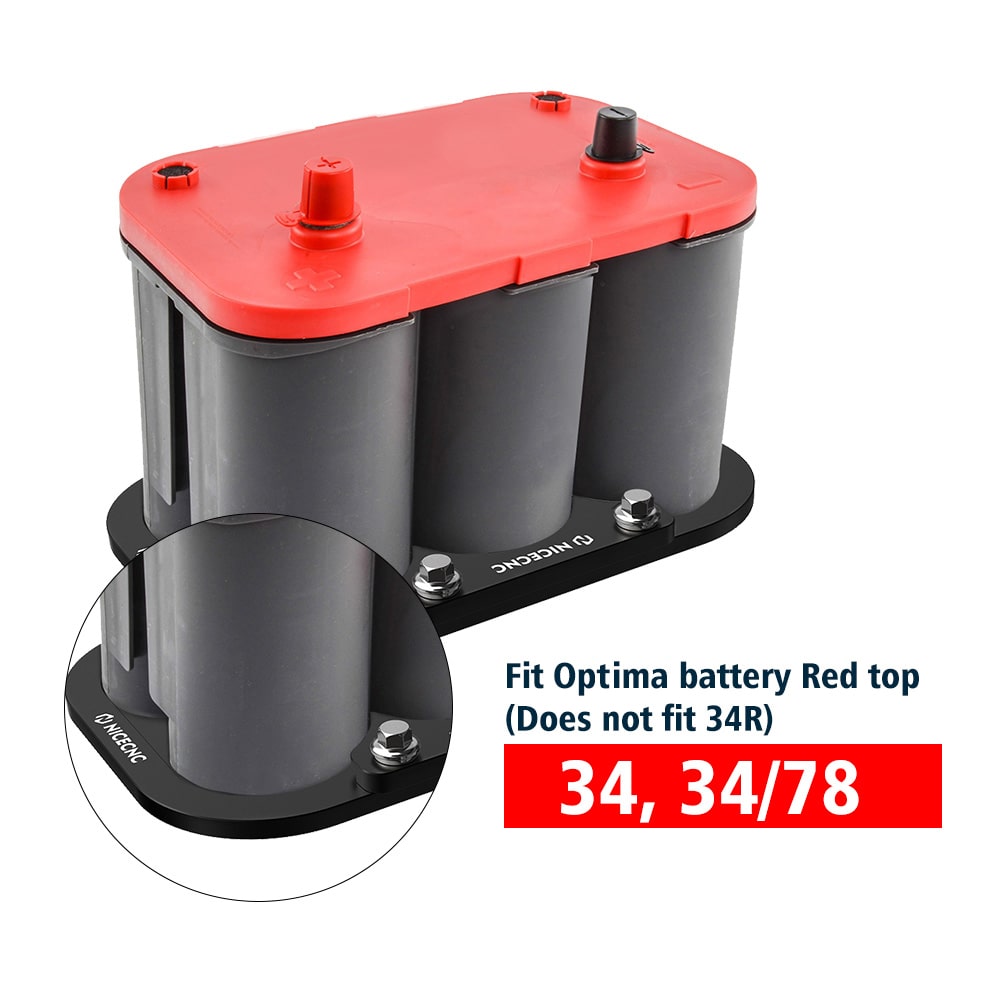 Battery Relocation Tray Battery Tray Universal Fit Optima 34/78 Battery