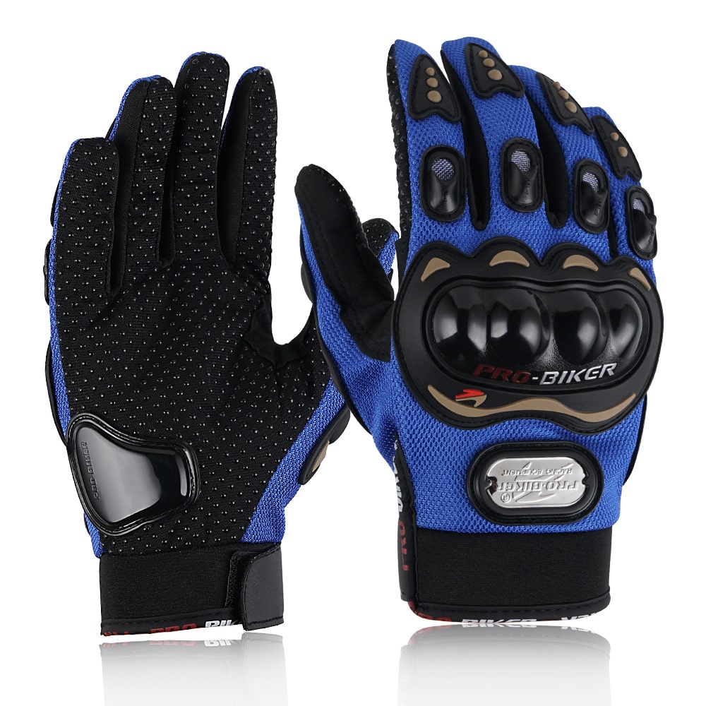 Motorcycle Sport Riding Gloves Full Finger Breathable Motorbike Protective Armor