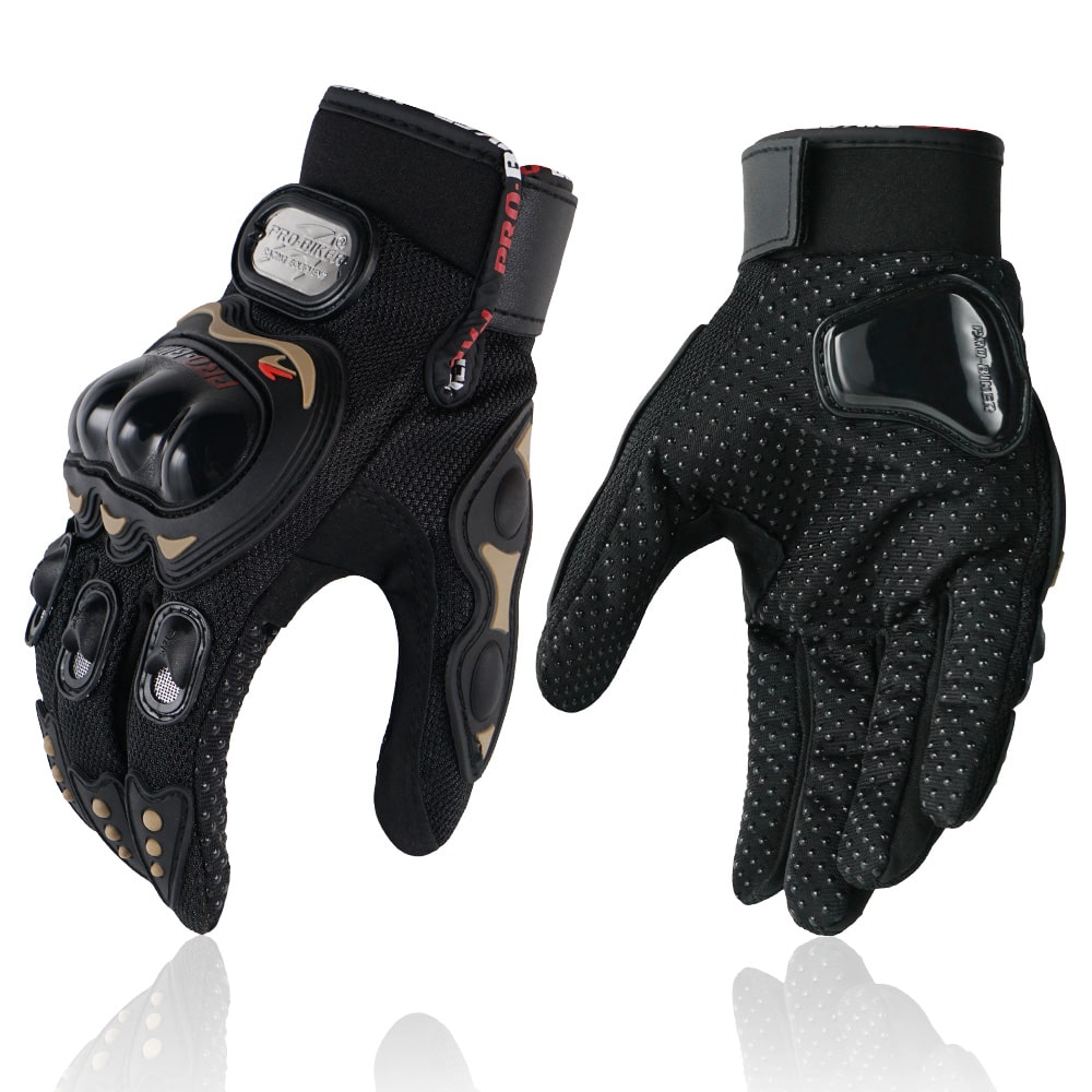 Motorcycle Sport Riding Gloves Full Finger Breathable Motorbike Protective Armor