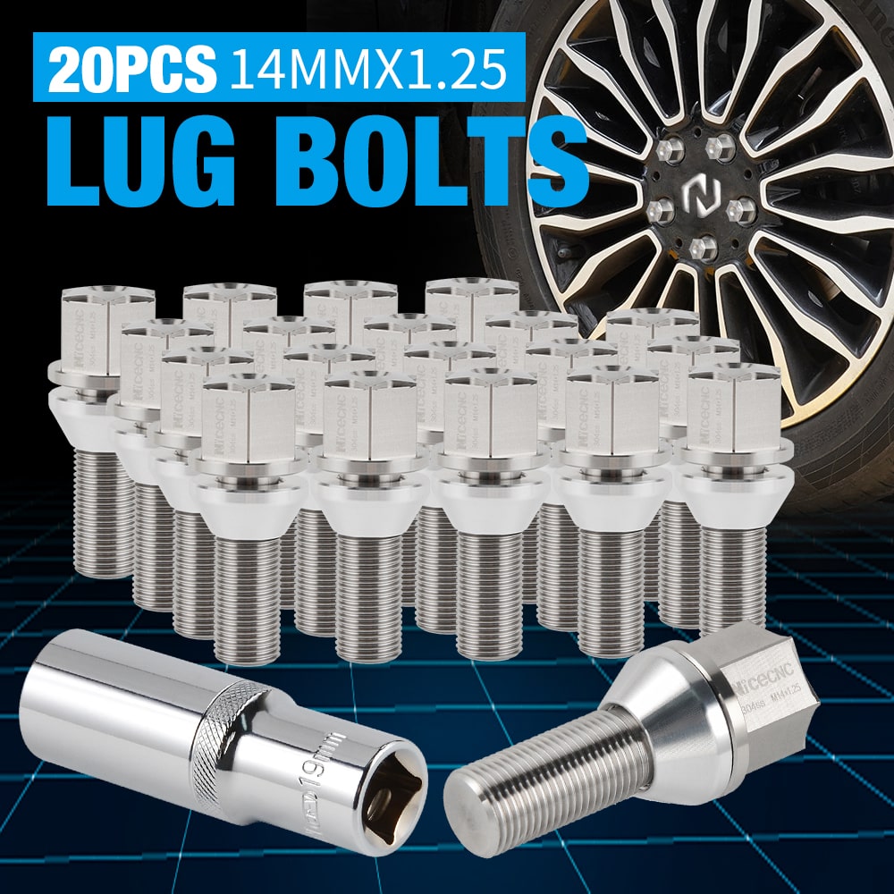 14mmx1.25 Lug Bolts Tapered Seat For BMW 6 Series F06 F12 F13 2011-up