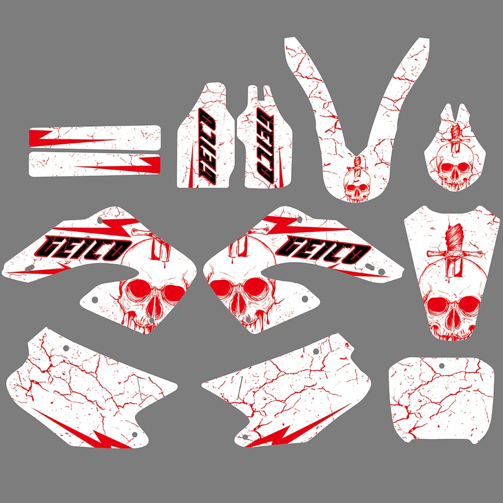 Motocross Team Graphics Decals for Honda CR125 CR250 00-01