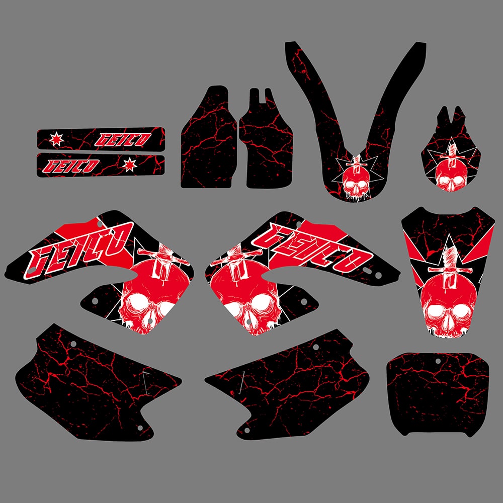 Motocross Team Graphics Decals for Honda CR125 CR250 00-01