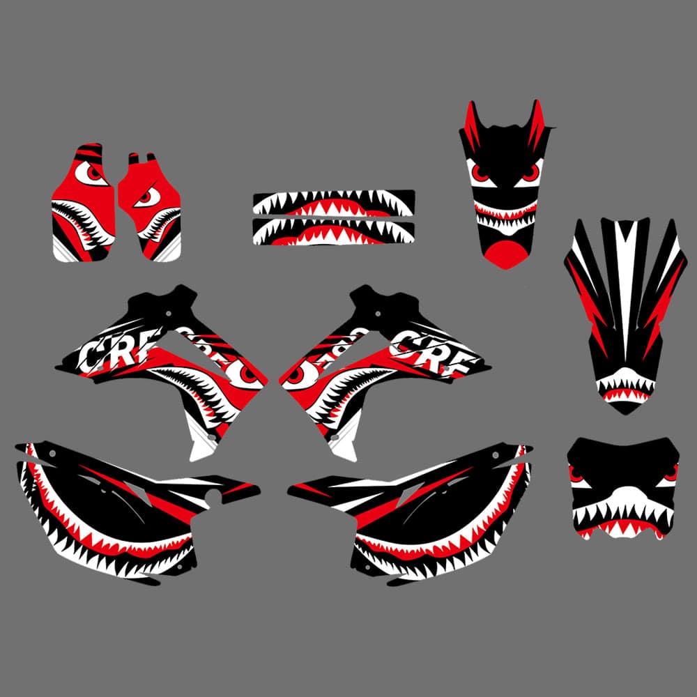 Motocross Team Graphics Decals Stickers for Honda CRF250 2014-2017 CRF450 2013-2016