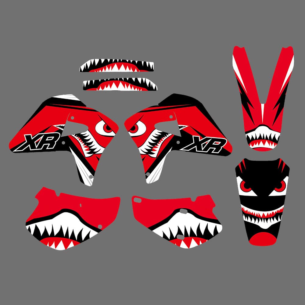 Motocross Team Decal Stickers for Honda XR650R 00-09